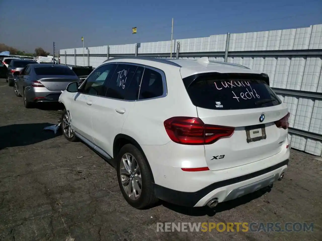 3 Photograph of a damaged car 5UXTR7C59KLF35396 BMW X3 2019