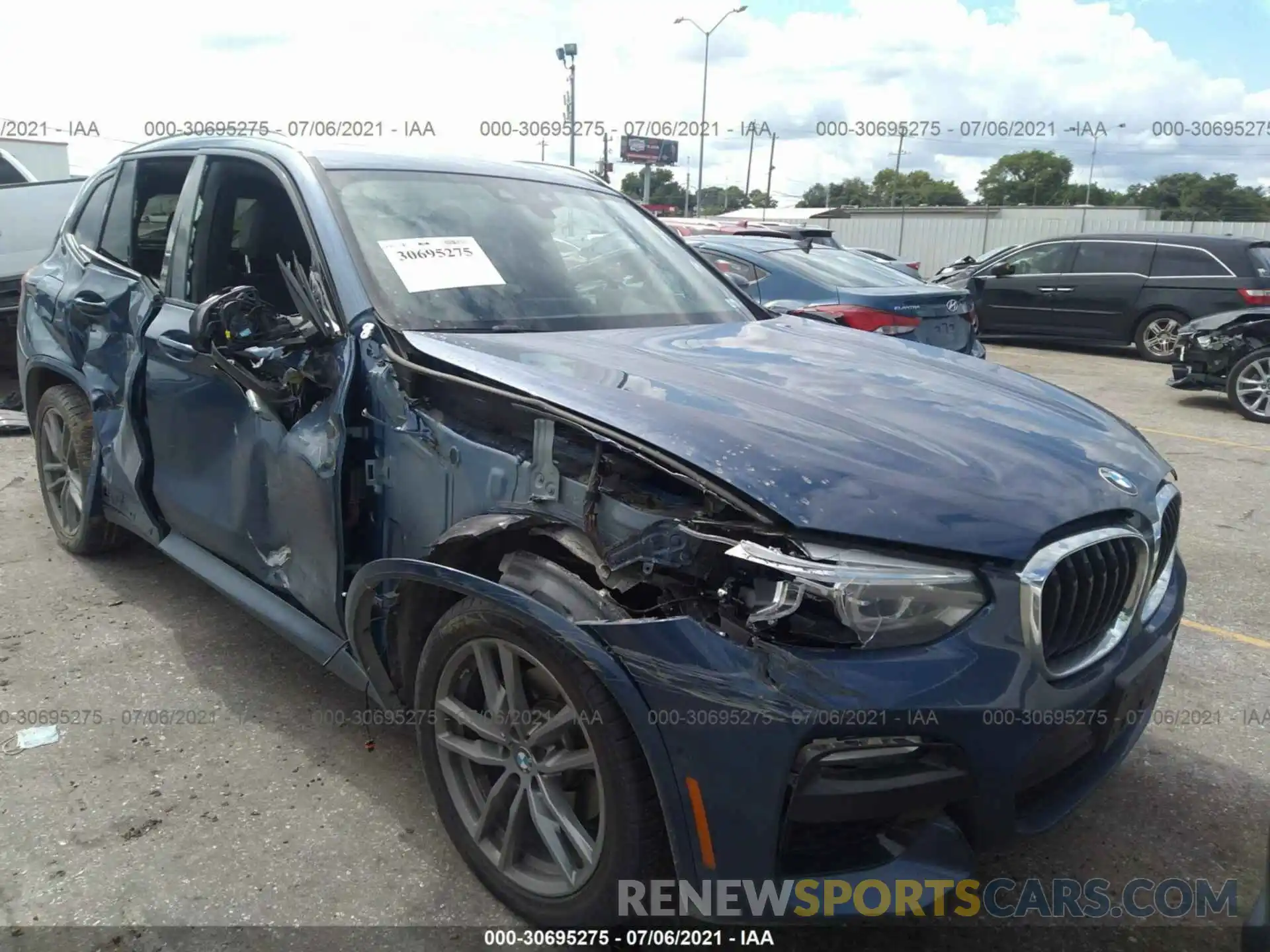 1 Photograph of a damaged car 5UXTR7C59KLF36094 BMW X3 2019