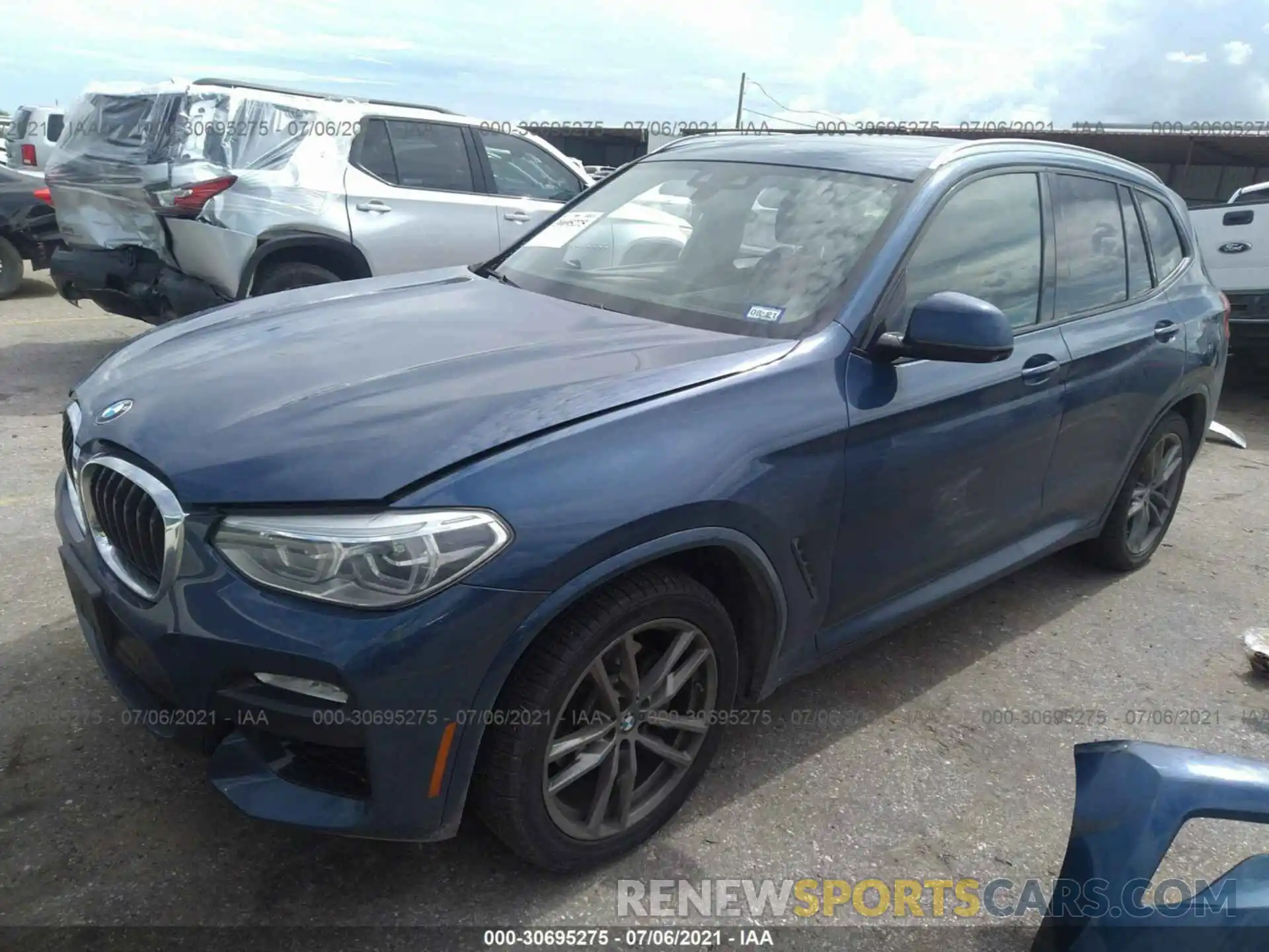 2 Photograph of a damaged car 5UXTR7C59KLF36094 BMW X3 2019