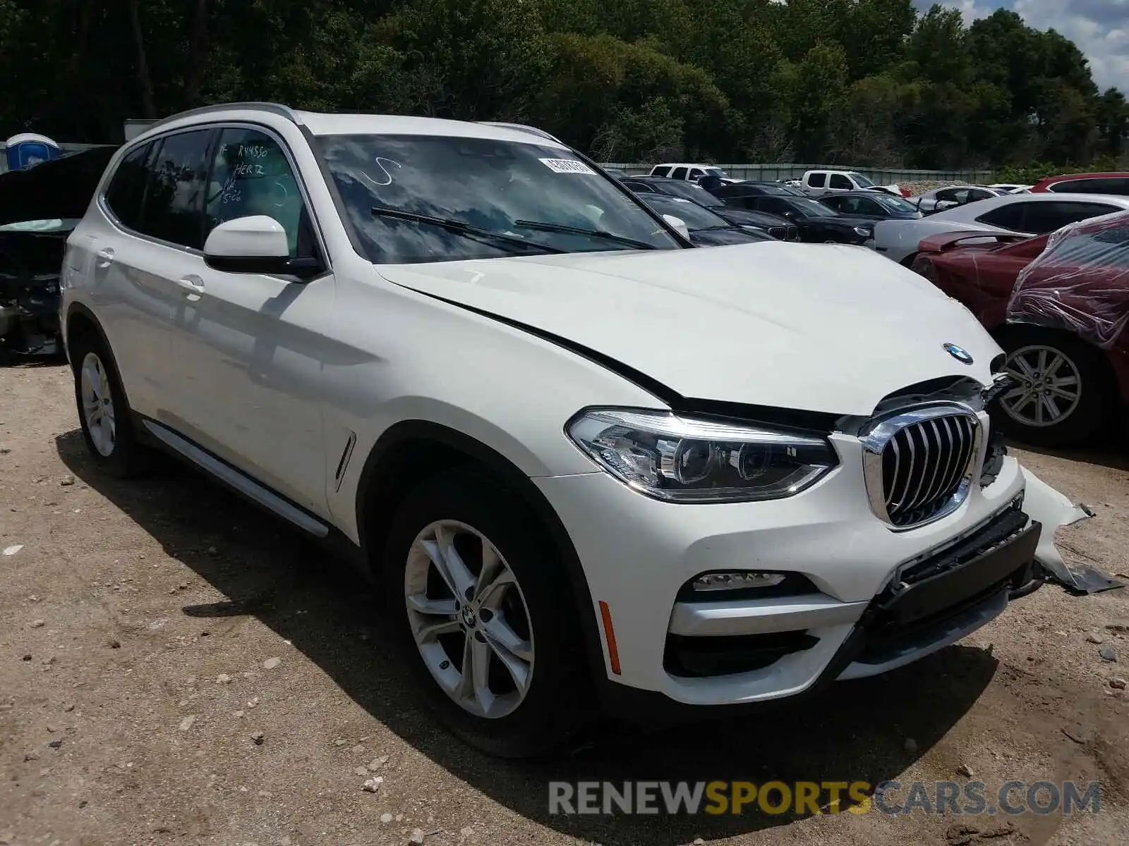 1 Photograph of a damaged car 5UXTR7C59KLR44530 BMW X3 2019