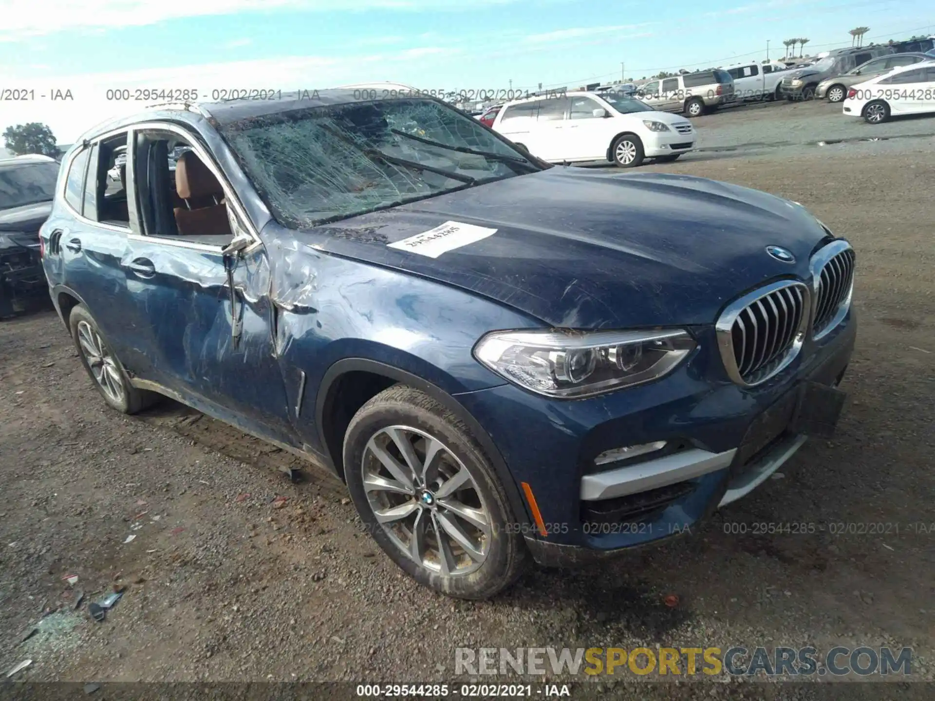 1 Photograph of a damaged car 5UXTR7C59KLR46651 BMW X3 2019