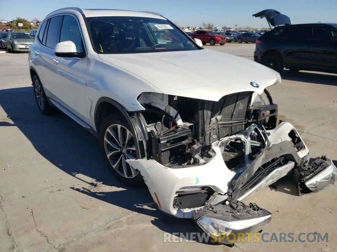 1 Photograph of a damaged car 5UXTR7C59KLR48092 BMW X3 2019