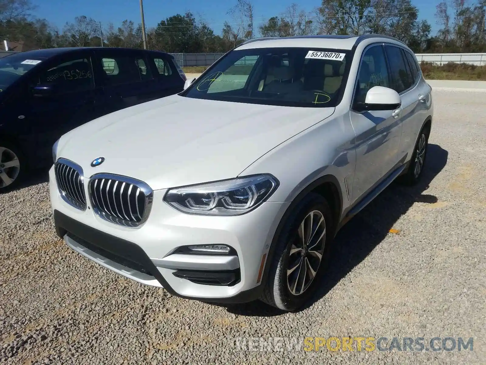 2 Photograph of a damaged car 5UXTR7C59KLR50408 BMW X3 2019