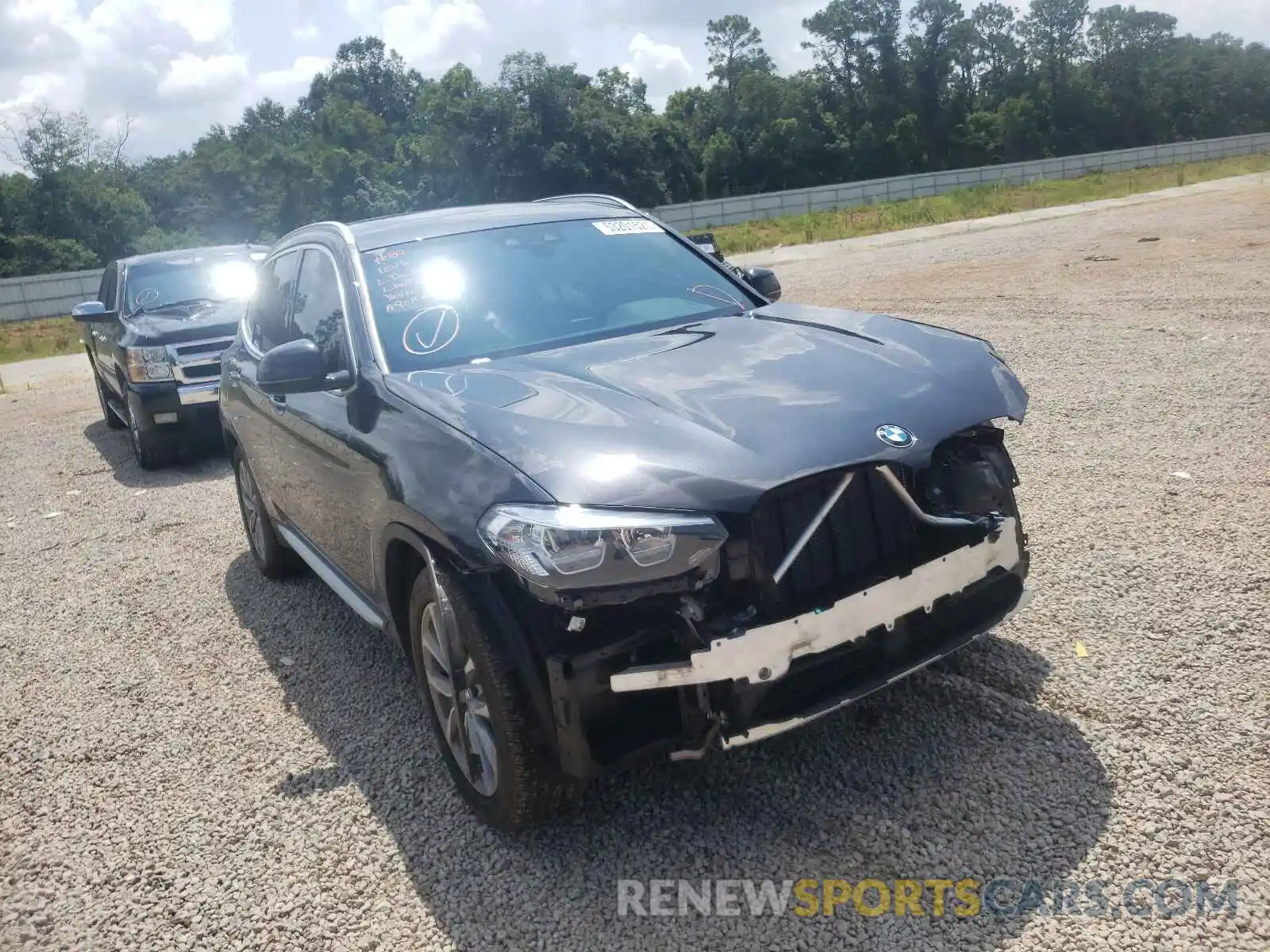 1 Photograph of a damaged car 5UXTR7C59KLR51672 BMW X3 2019