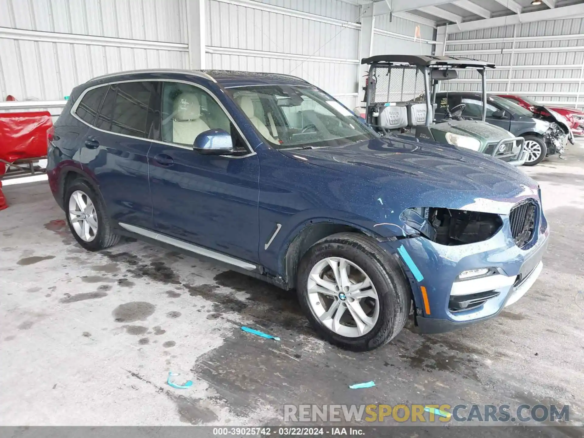 1 Photograph of a damaged car 5UXTR7C59KLR52689 BMW X3 2019