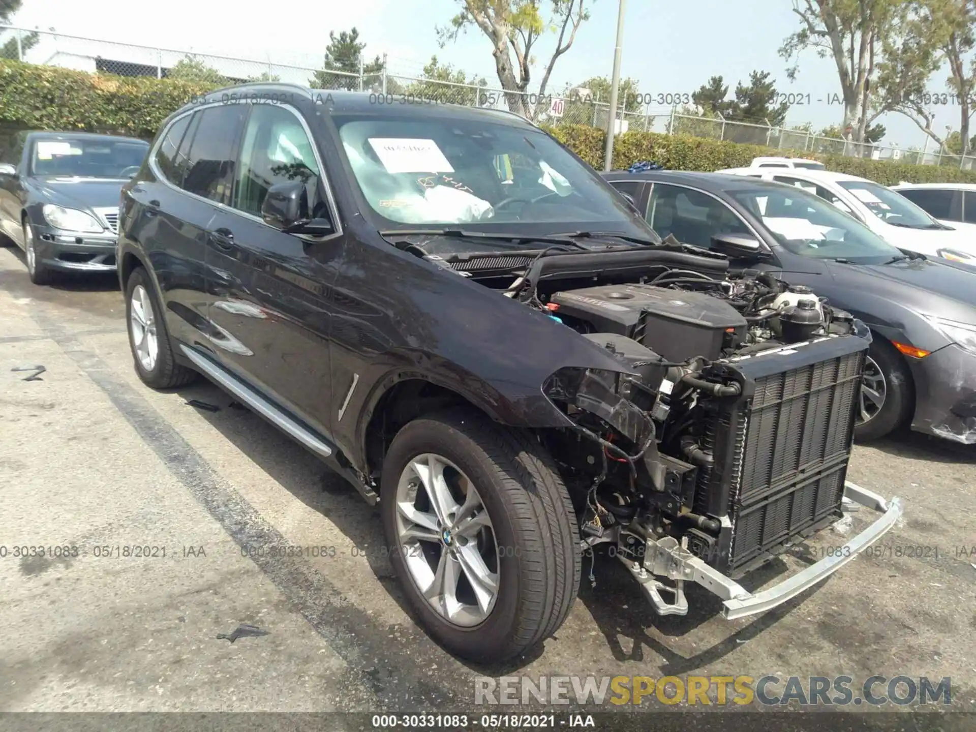 1 Photograph of a damaged car 5UXTR7C59KLR52921 BMW X3 2019