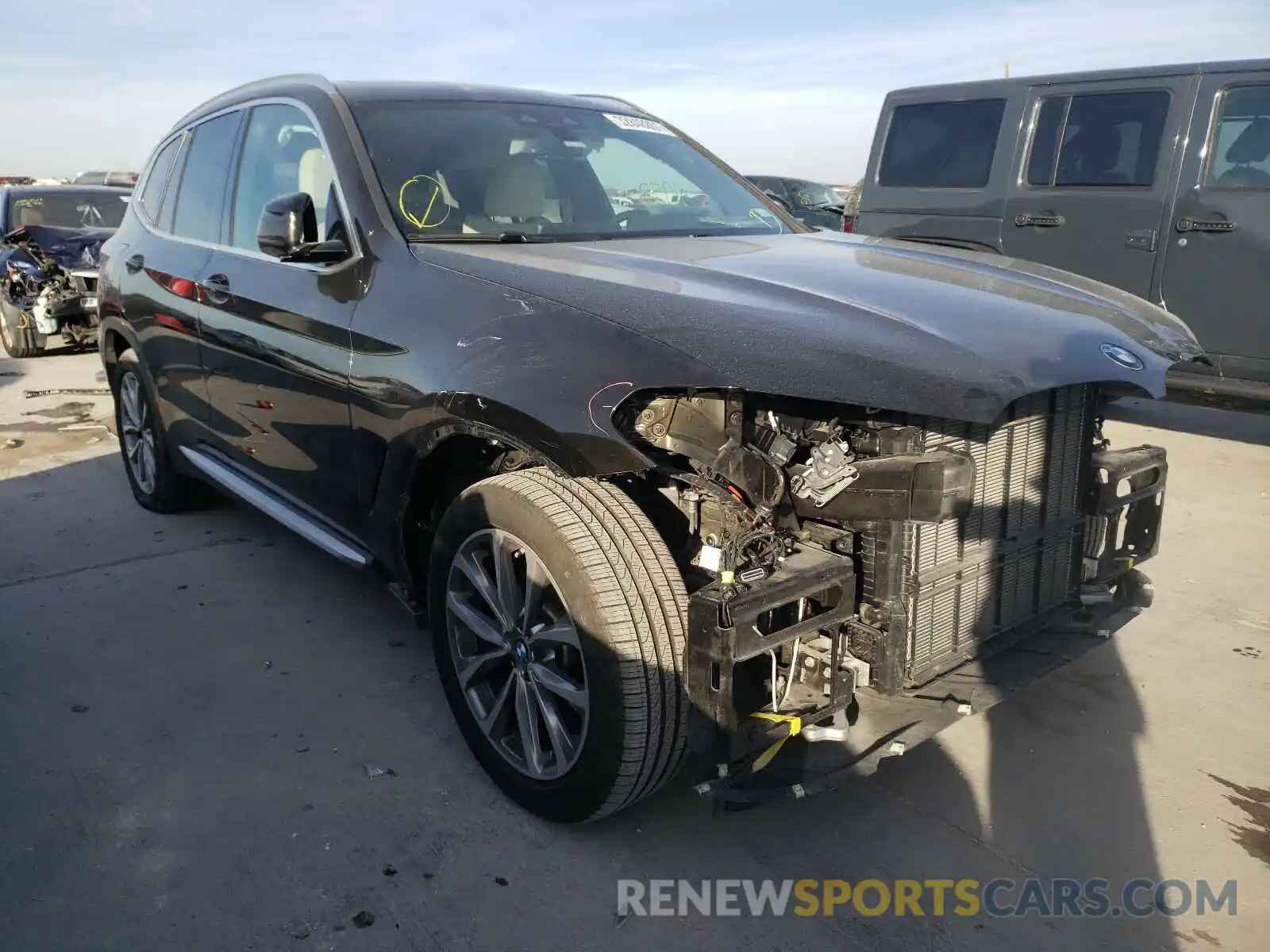 1 Photograph of a damaged car 5UXTR7C59KLR53485 BMW X3 2019