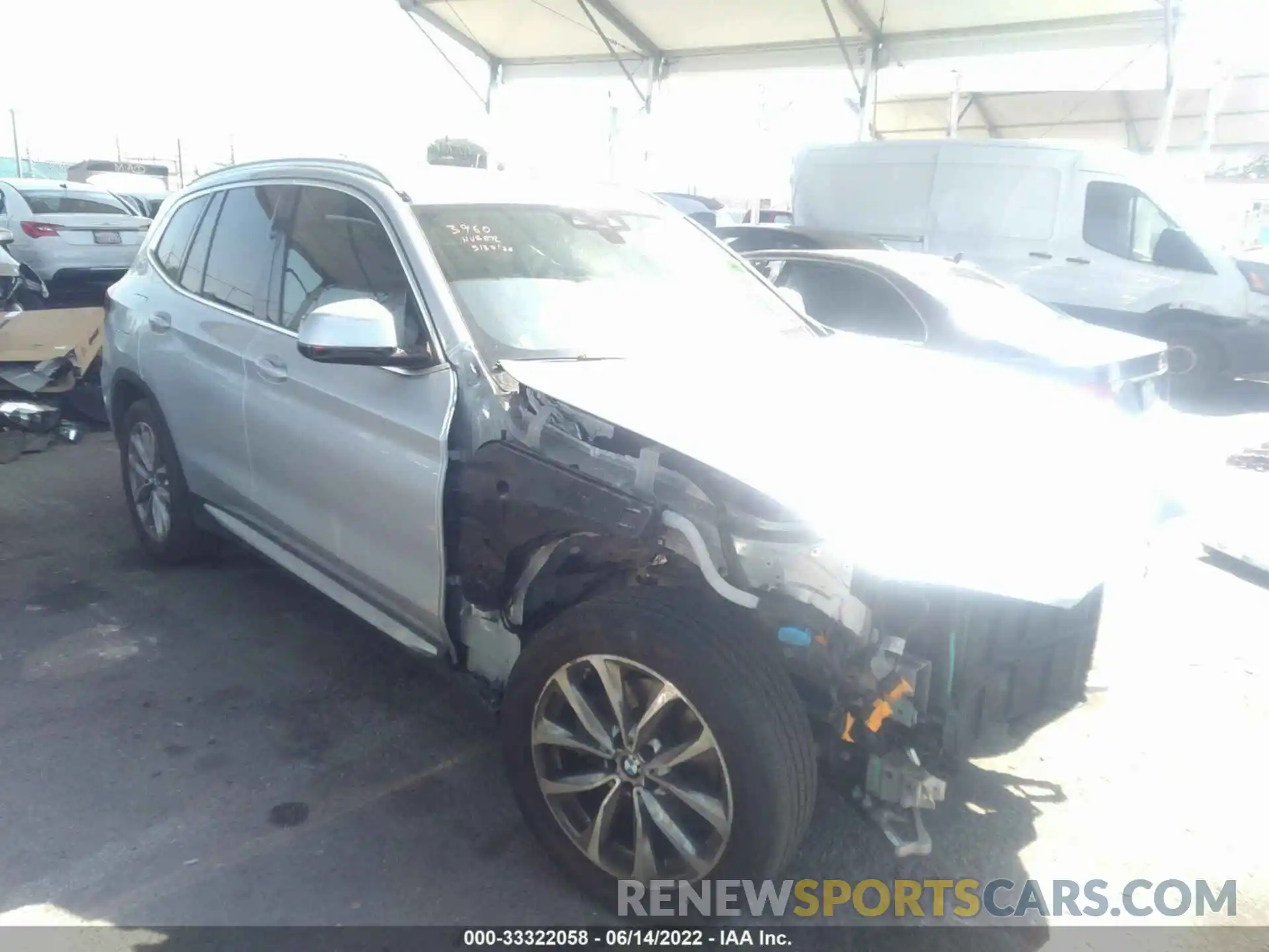 1 Photograph of a damaged car 5UXTR7C59KLR53678 BMW X3 2019