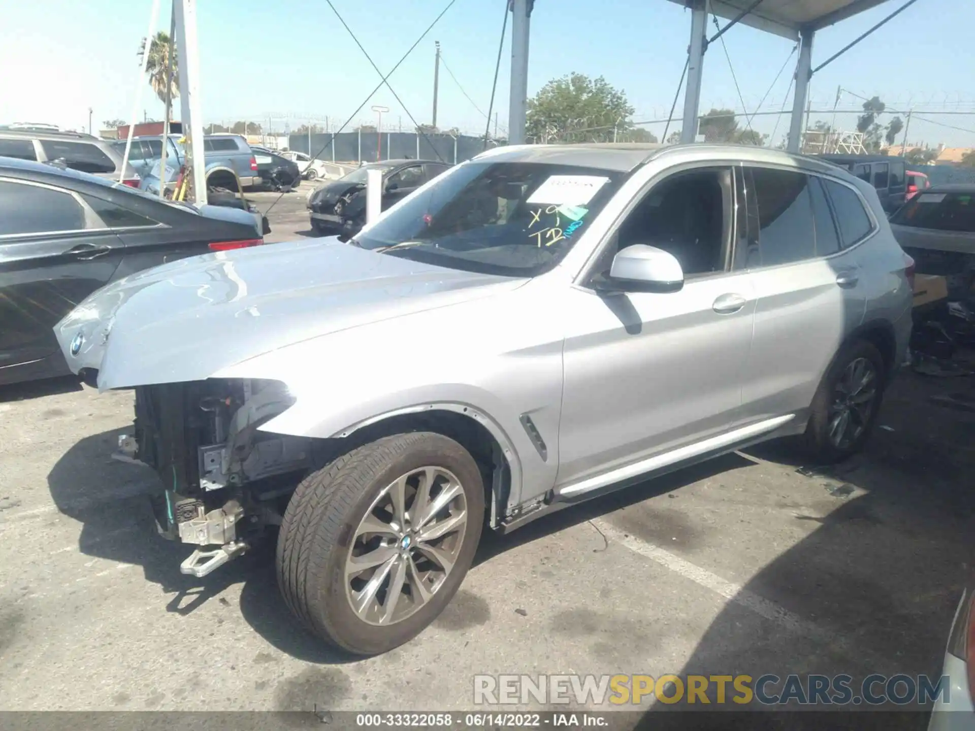 2 Фотография поврежденного автомобиля 5UXTR7C59KLR53678 BMW X3 2019