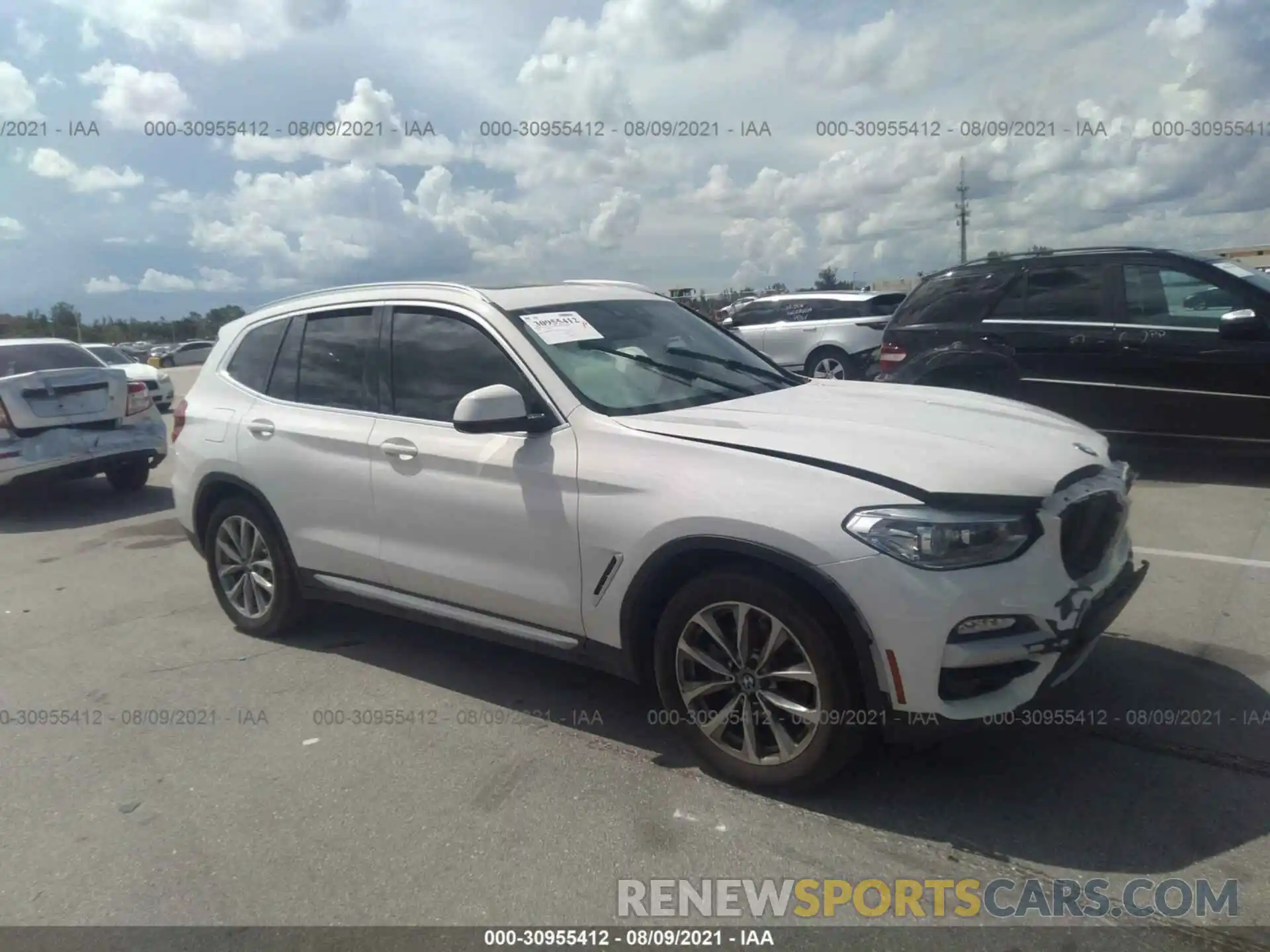 1 Photograph of a damaged car 5UXTR7C5XKLE88217 BMW X3 2019