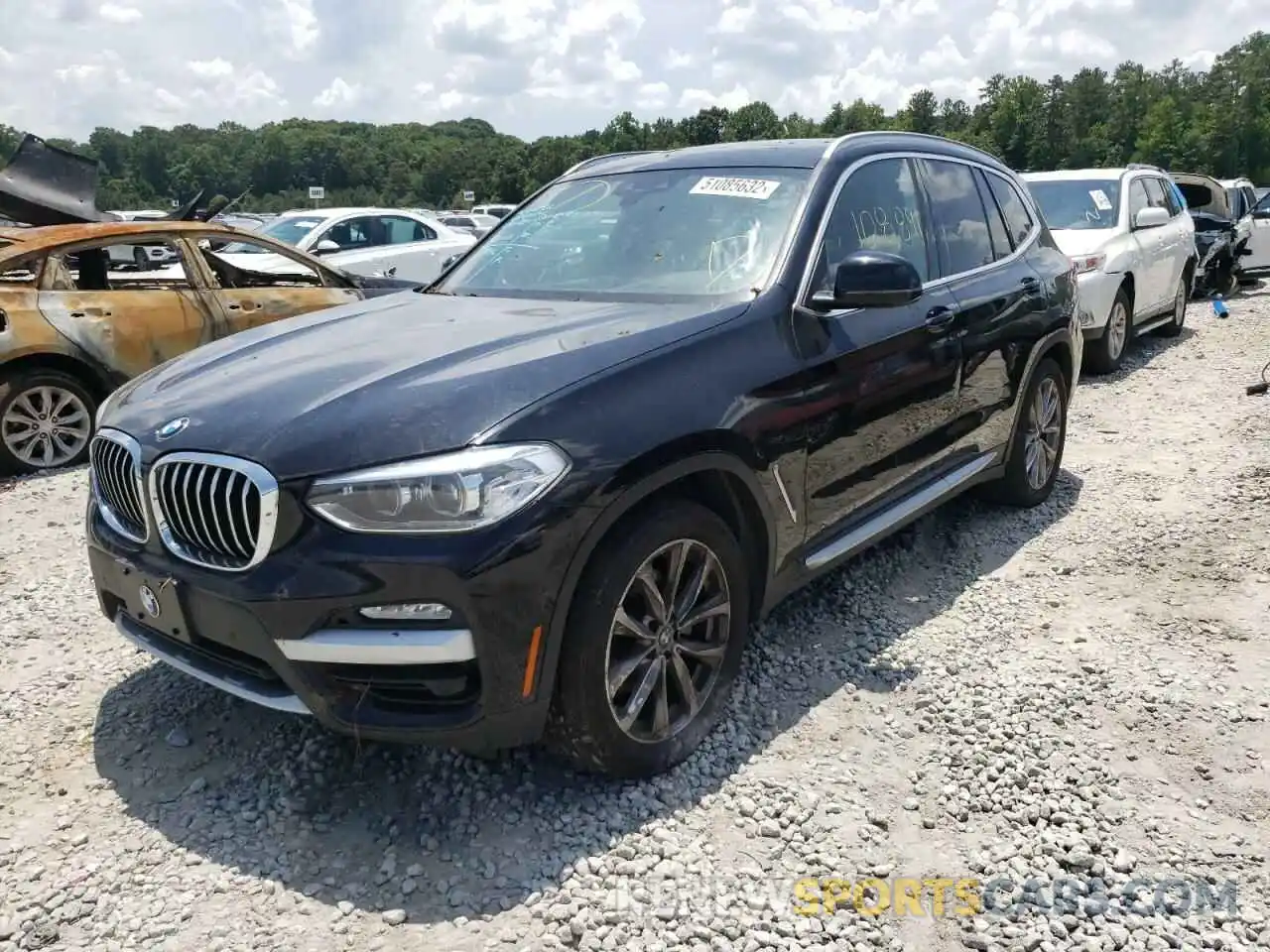 2 Photograph of a damaged car 5UXTR7C5XKLE88279 BMW X3 2019