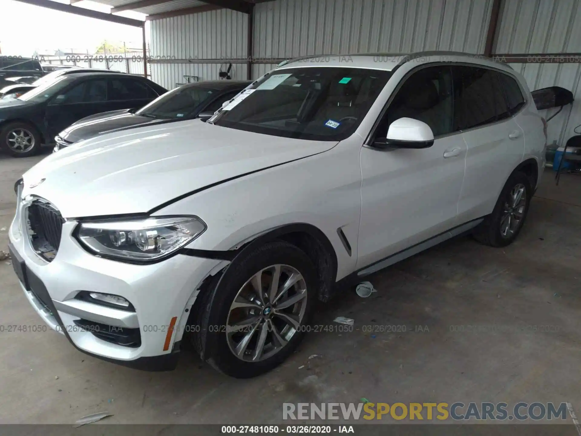 2 Photograph of a damaged car 5UXTR7C5XKLE93837 BMW X3 2019