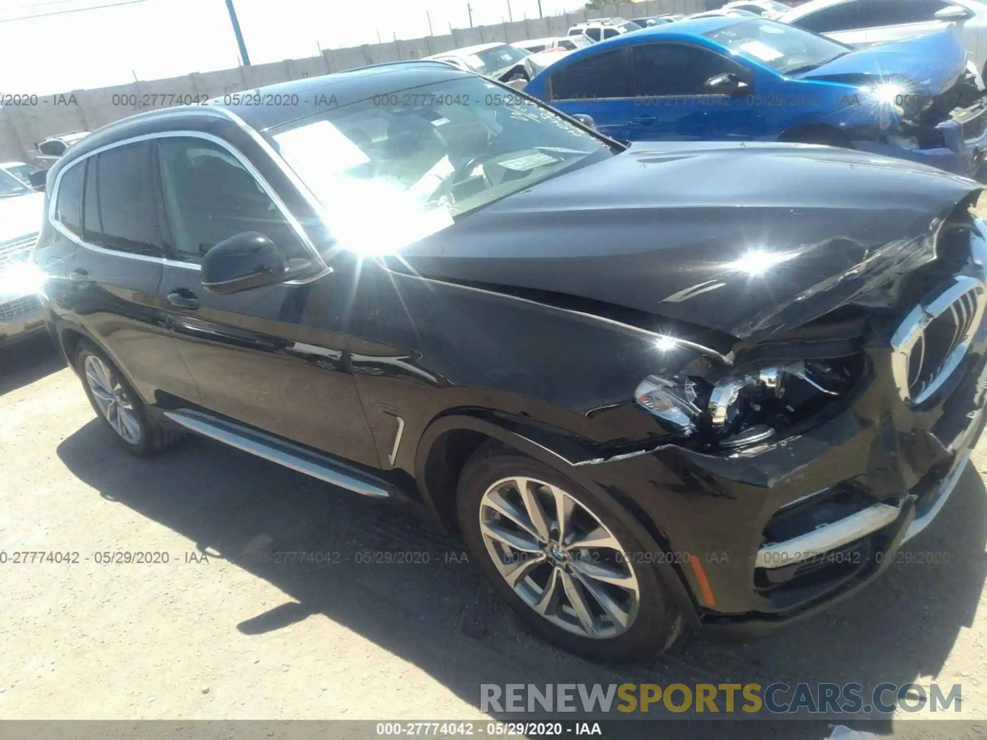 1 Photograph of a damaged car 5UXTR7C5XKLE94115 BMW X3 2019