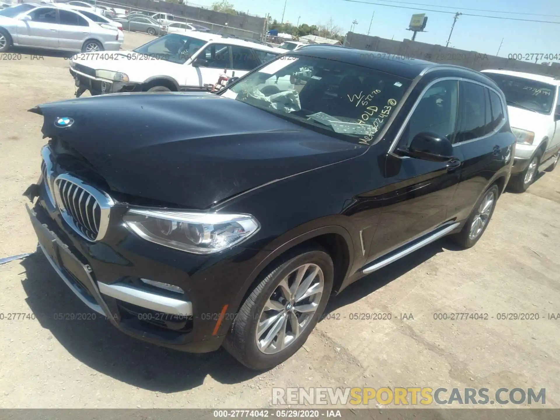 2 Photograph of a damaged car 5UXTR7C5XKLE94115 BMW X3 2019