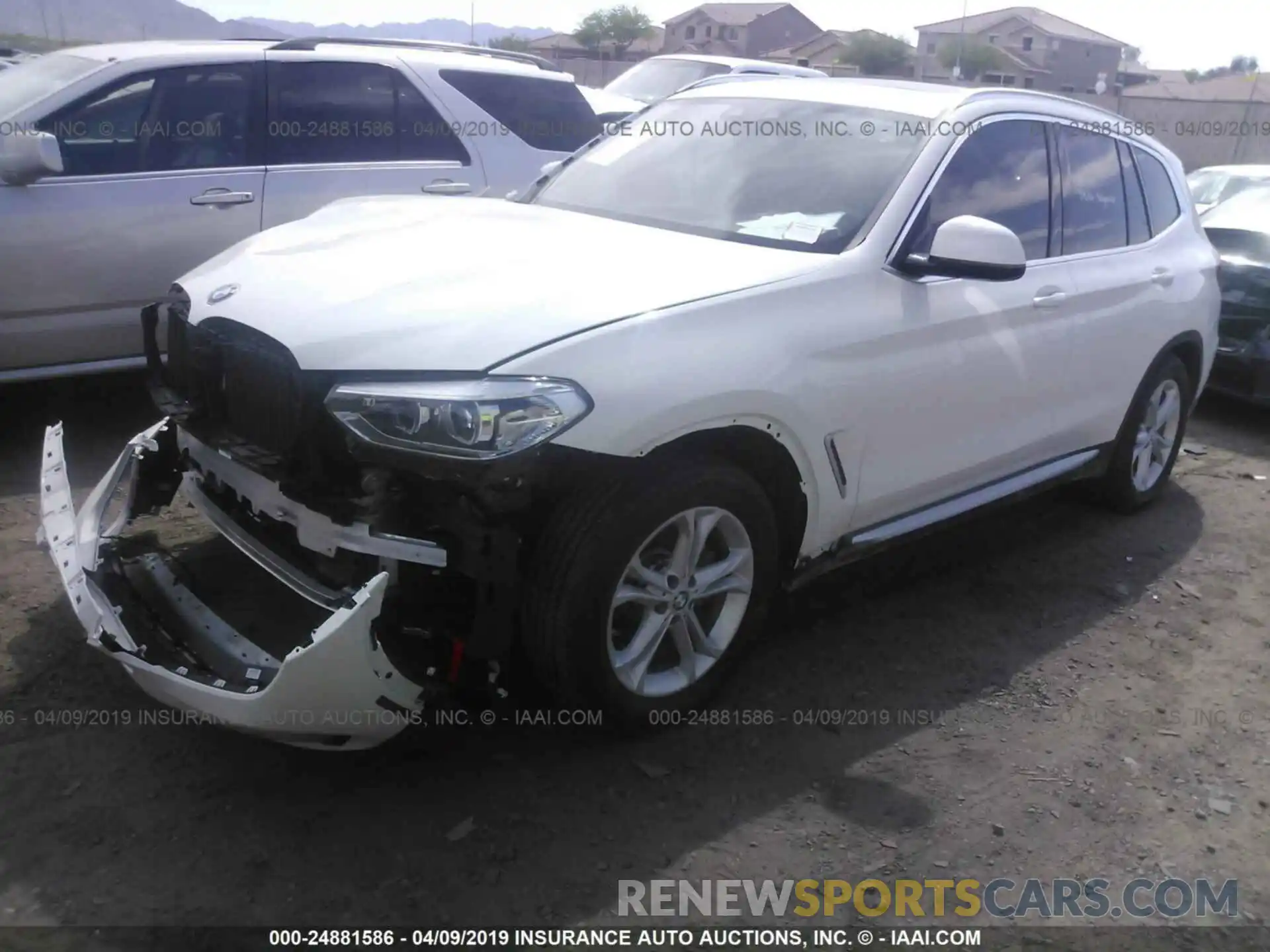 2 Photograph of a damaged car 5UXTR7C5XKLE94714 BMW X3 2019