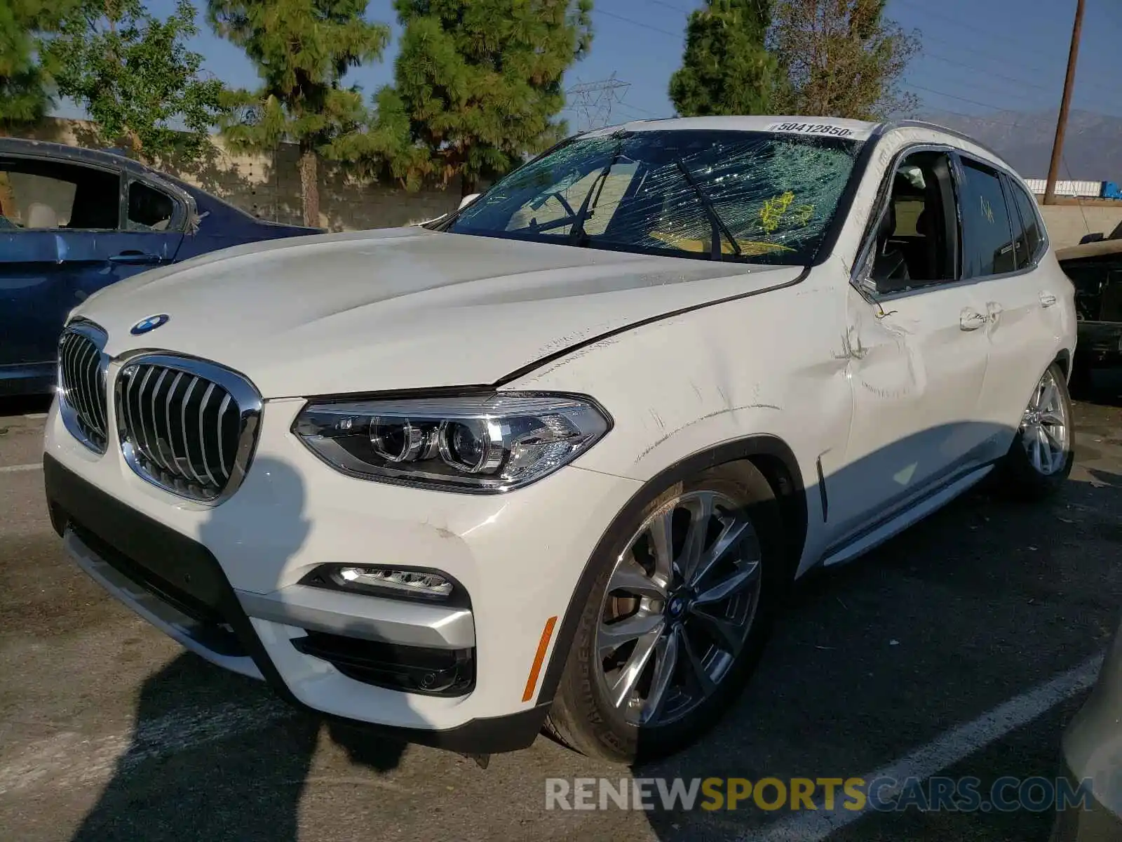 2 Photograph of a damaged car 5UXTR7C5XKLE96348 BMW X3 2019