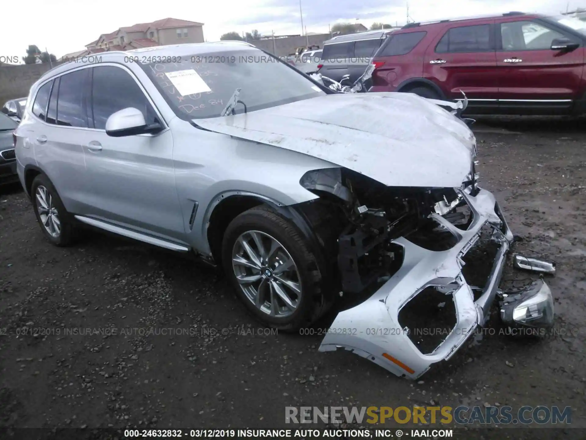 1 Photograph of a damaged car 5UXTR7C5XKLE98178 BMW X3 2019