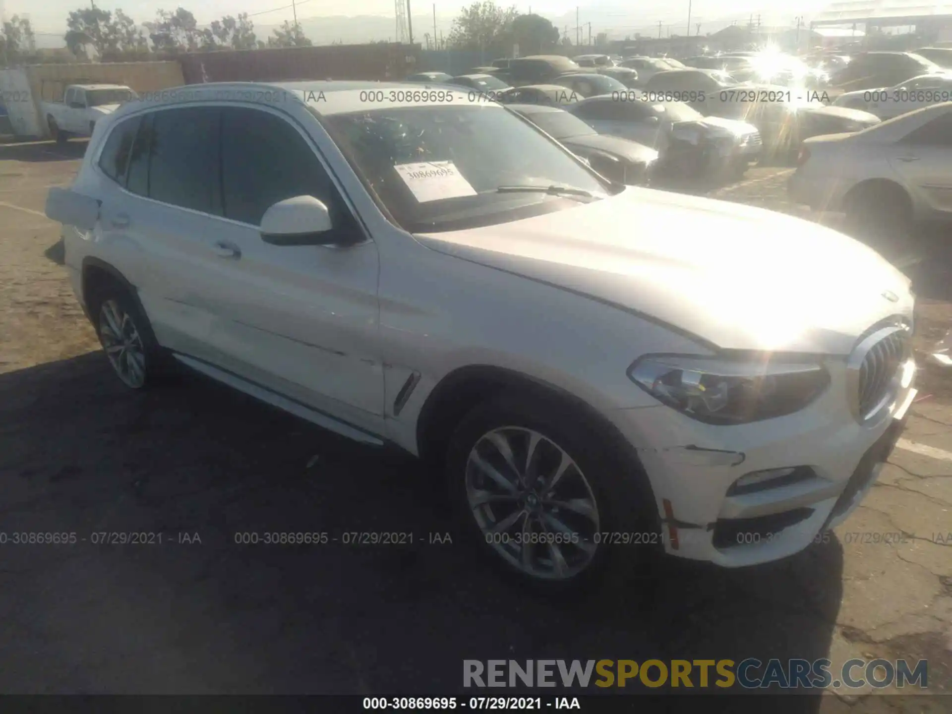 1 Photograph of a damaged car 5UXTR7C5XKLF23743 BMW X3 2019