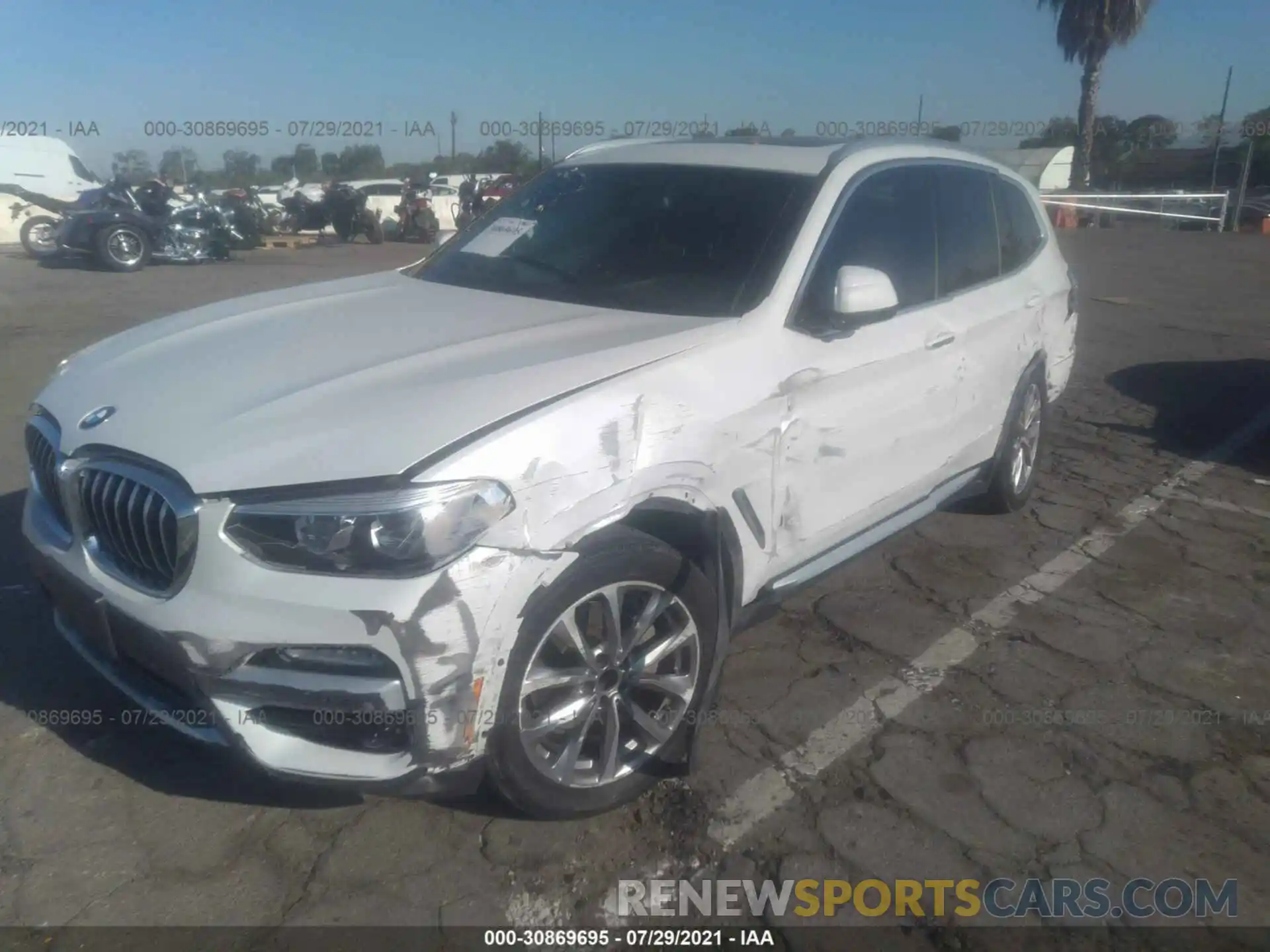 2 Photograph of a damaged car 5UXTR7C5XKLF23743 BMW X3 2019