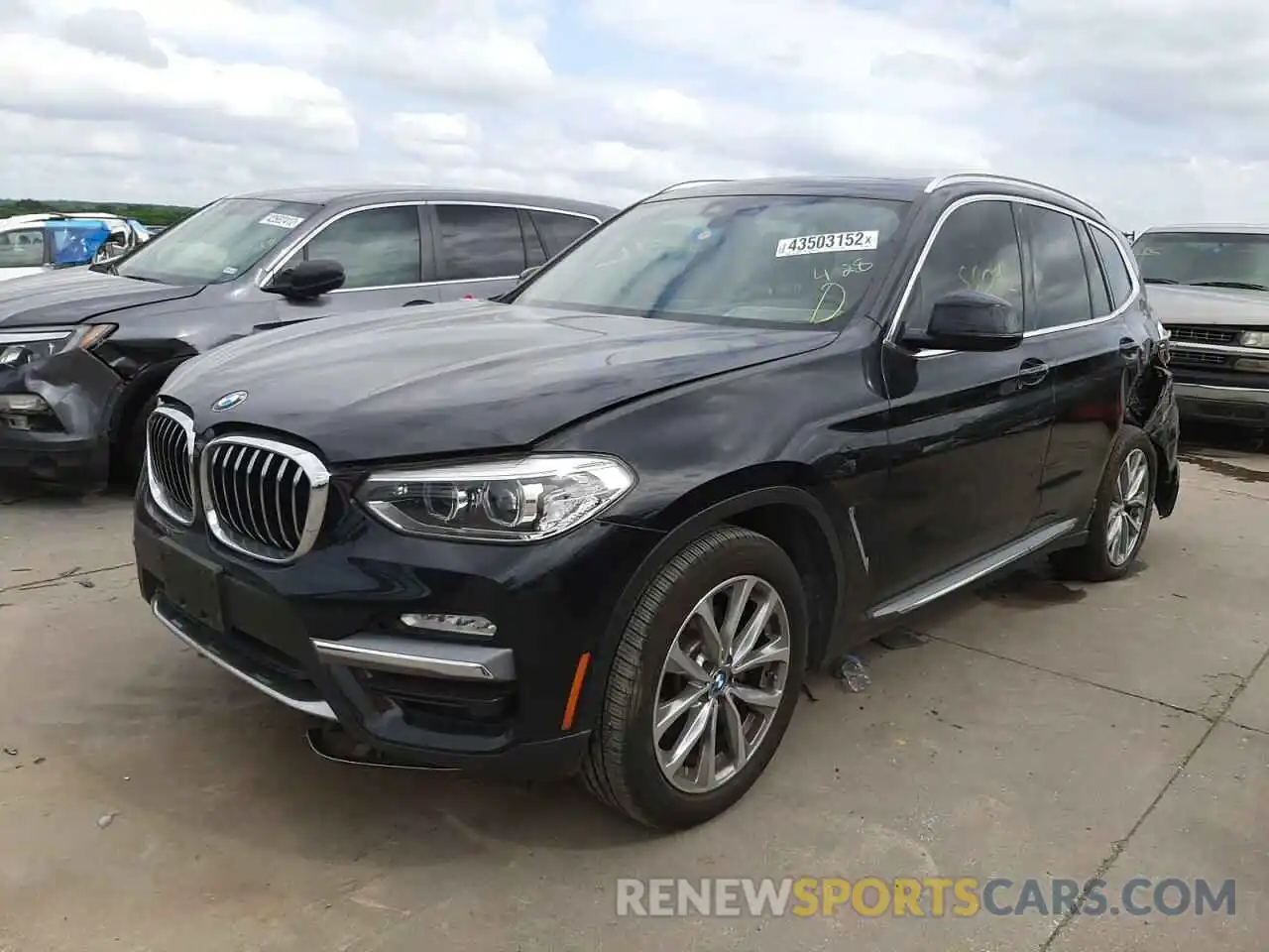 2 Photograph of a damaged car 5UXTR7C5XKLF23905 BMW X3 2019