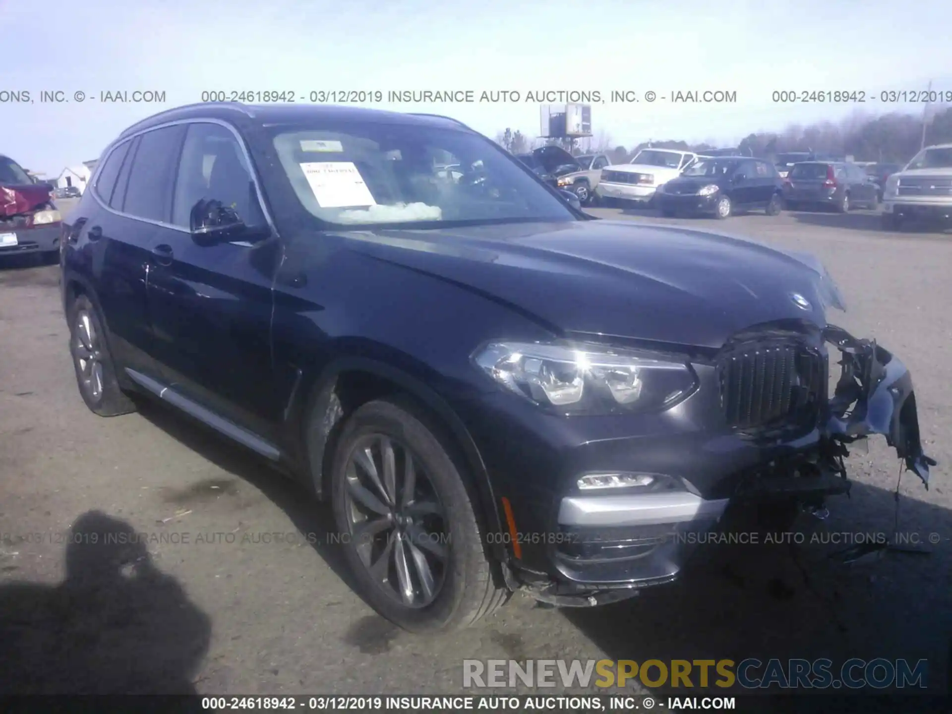 1 Photograph of a damaged car 5UXTR7C5XKLF24293 BMW X3 2019