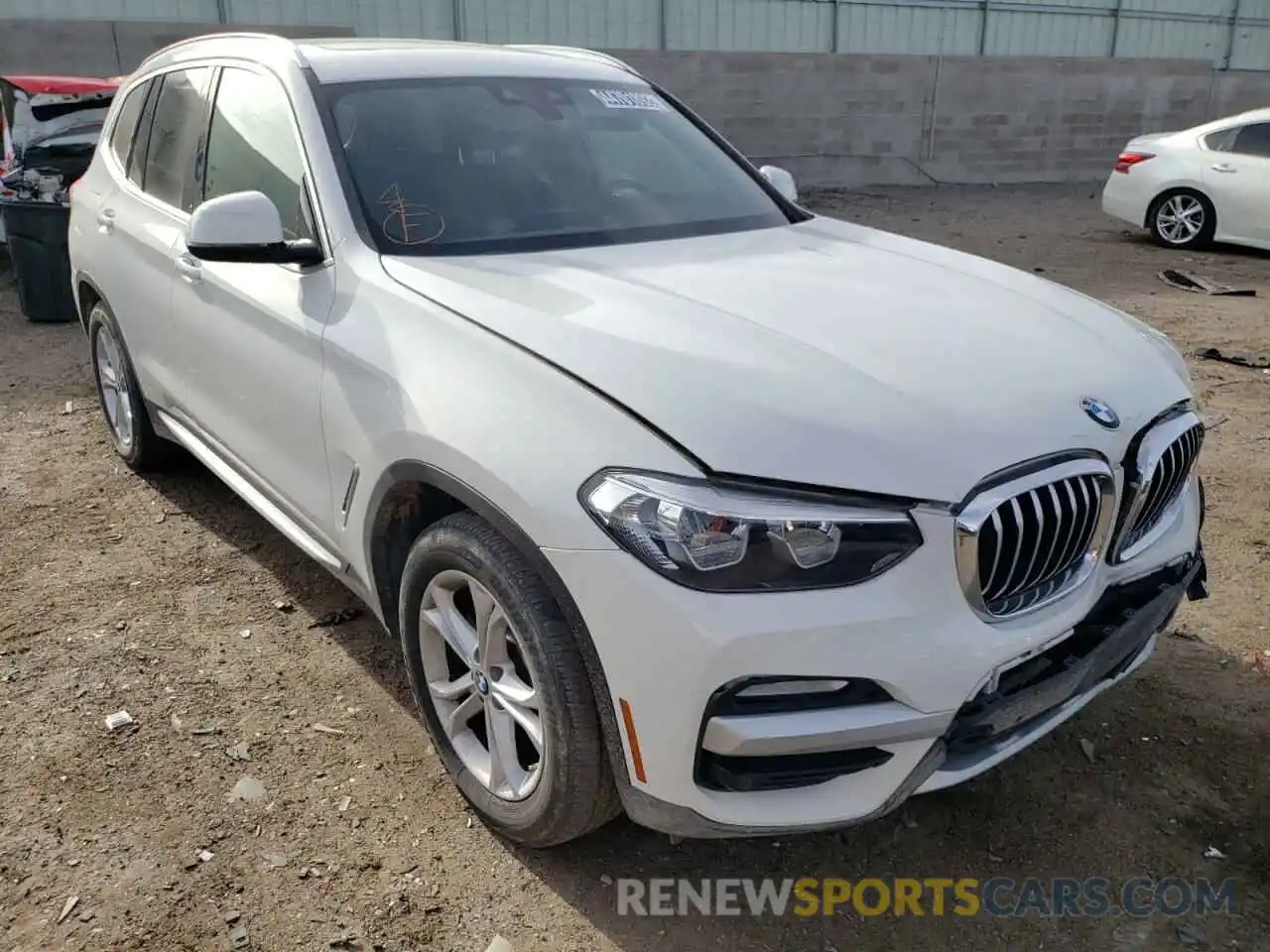 1 Photograph of a damaged car 5UXTR7C5XKLF24584 BMW X3 2019