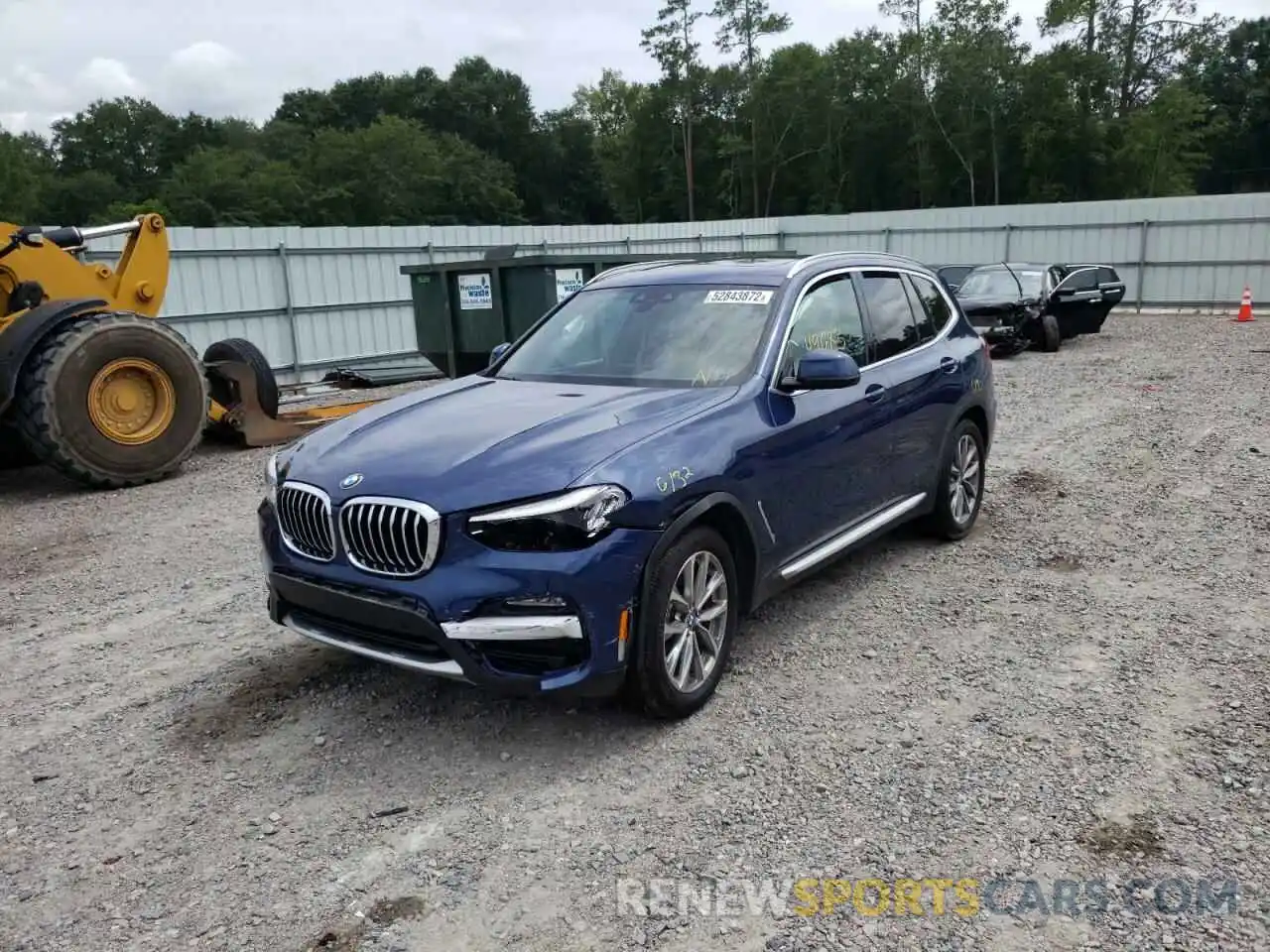 2 Photograph of a damaged car 5UXTR7C5XKLF25752 BMW X3 2019