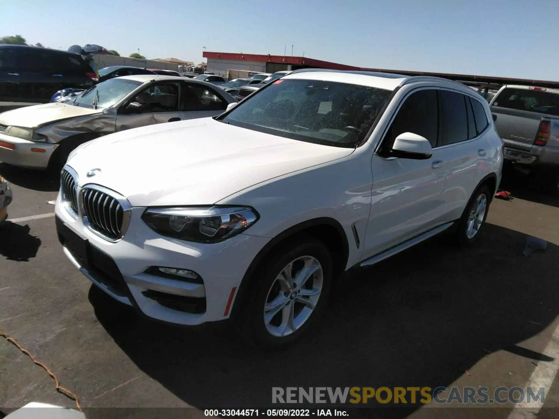 2 Photograph of a damaged car 5UXTR7C5XKLF26030 BMW X3 2019