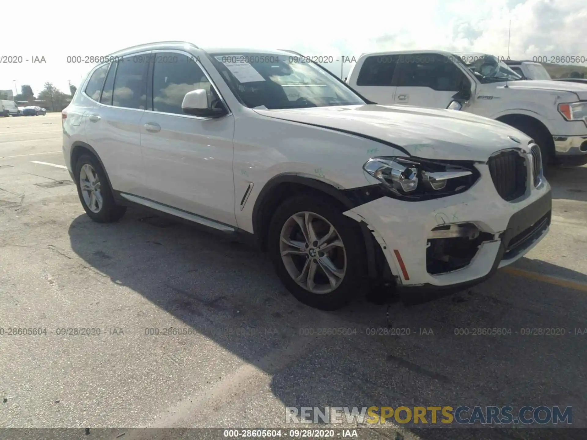 1 Photograph of a damaged car 5UXTR7C5XKLF26528 BMW X3 2019