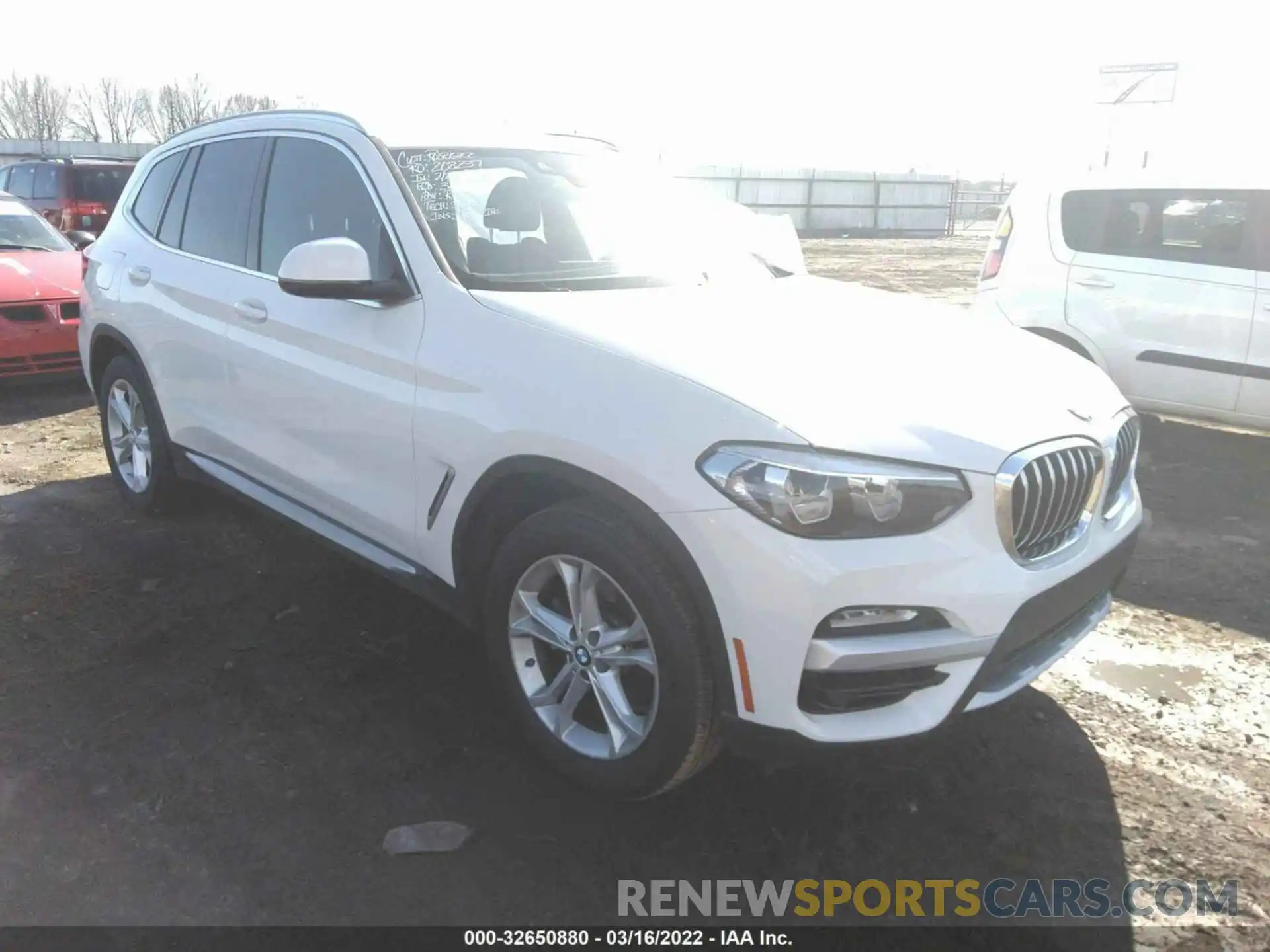 1 Photograph of a damaged car 5UXTR7C5XKLF27002 BMW X3 2019