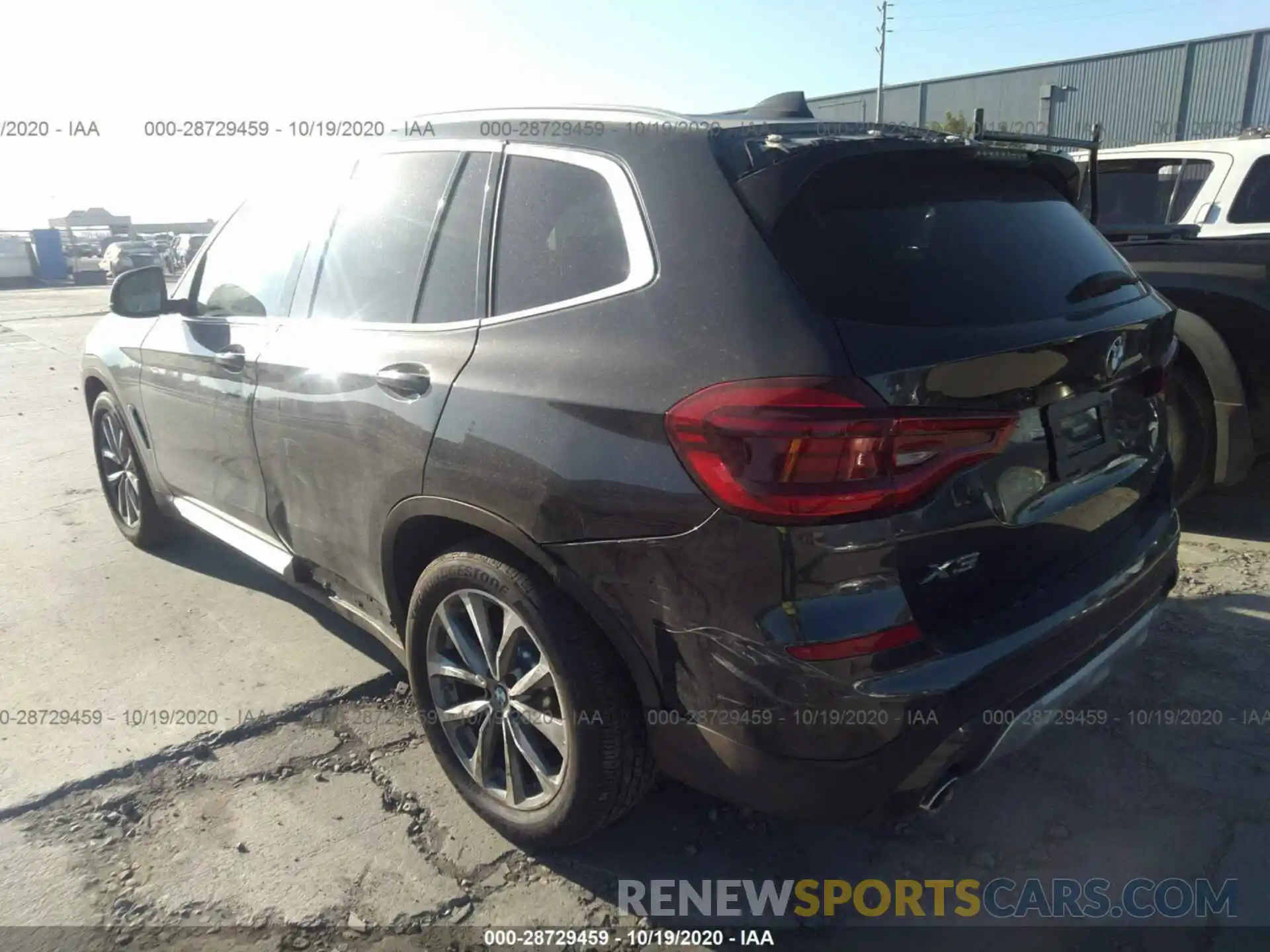 3 Photograph of a damaged car 5UXTR7C5XKLF27596 BMW X3 2019