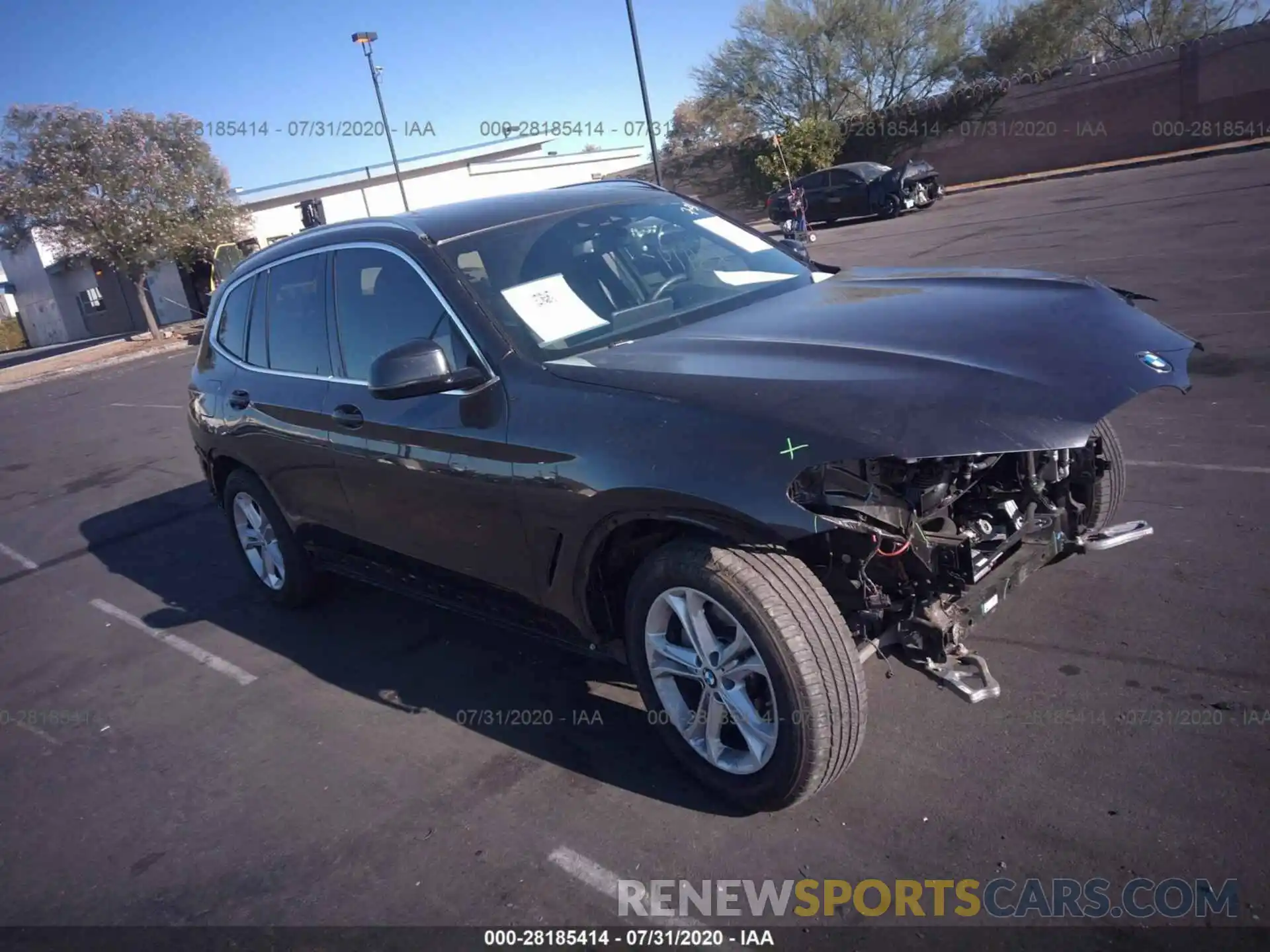 1 Photograph of a damaged car 5UXTR7C5XKLF28800 BMW X3 2019