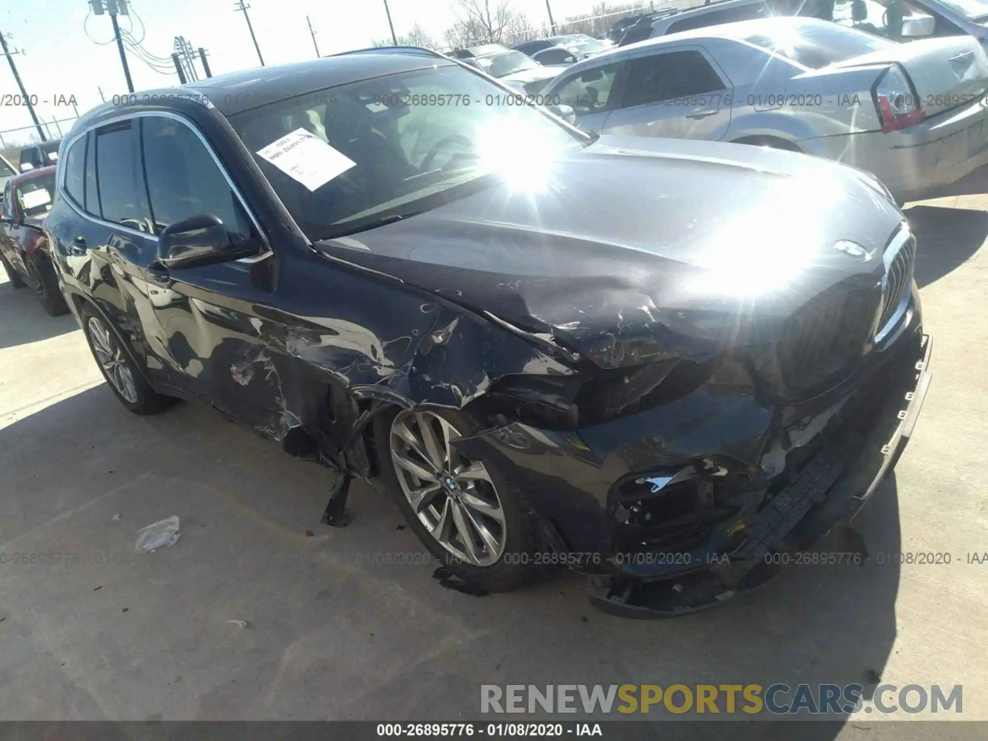 1 Photograph of a damaged car 5UXTR7C5XKLF29249 BMW X3 2019