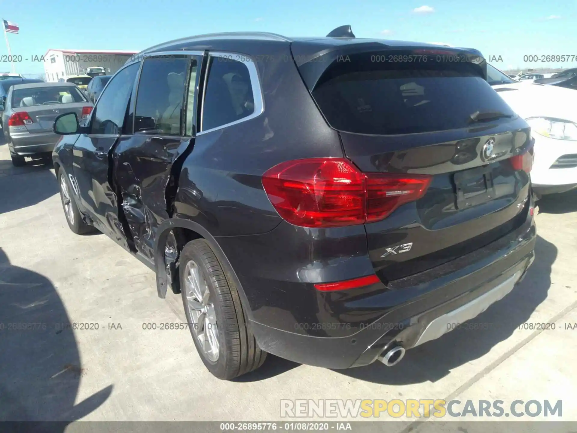 3 Photograph of a damaged car 5UXTR7C5XKLF29249 BMW X3 2019