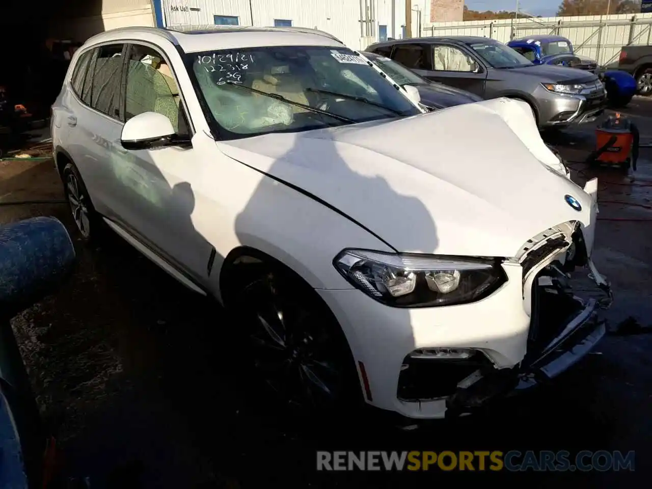 1 Photograph of a damaged car 5UXTR7C5XKLF30157 BMW X3 2019