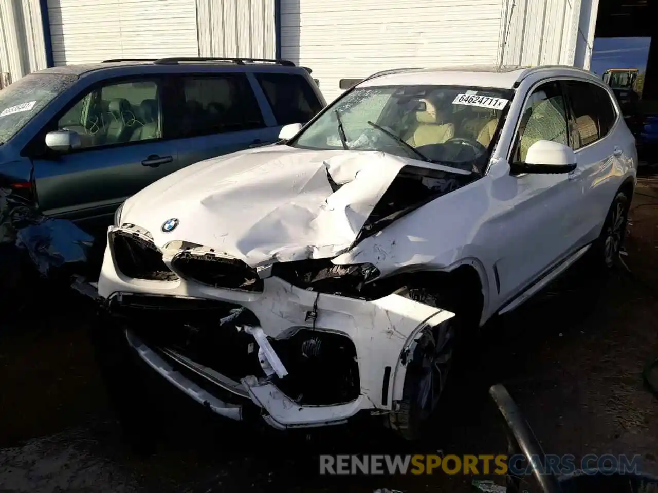 2 Photograph of a damaged car 5UXTR7C5XKLF30157 BMW X3 2019