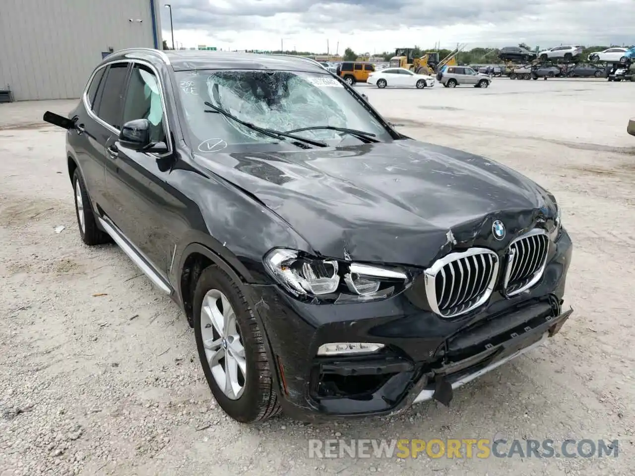 1 Photograph of a damaged car 5UXTR7C5XKLF30417 BMW X3 2019