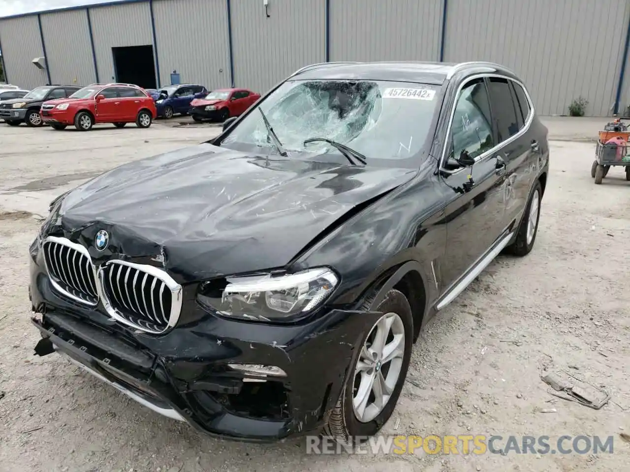 2 Photograph of a damaged car 5UXTR7C5XKLF30417 BMW X3 2019