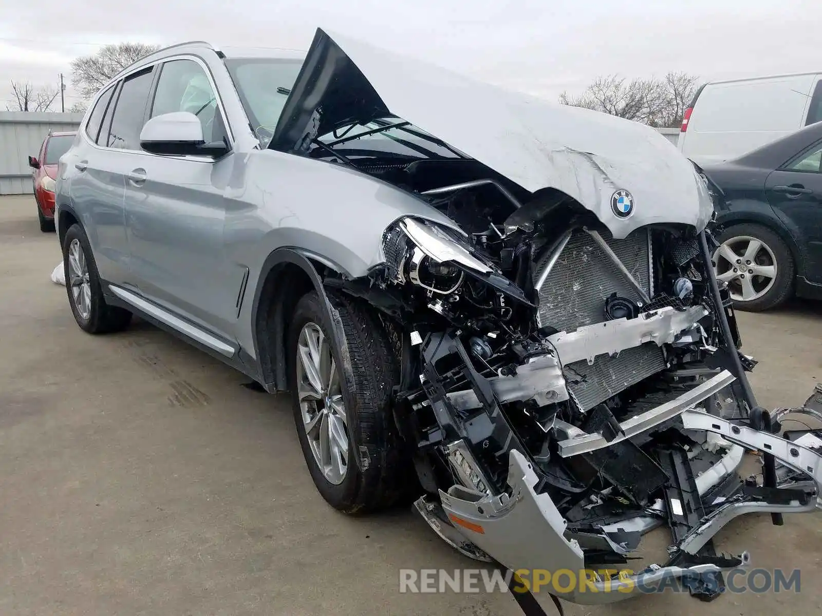 1 Photograph of a damaged car 5UXTR7C5XKLF30630 BMW X3 2019