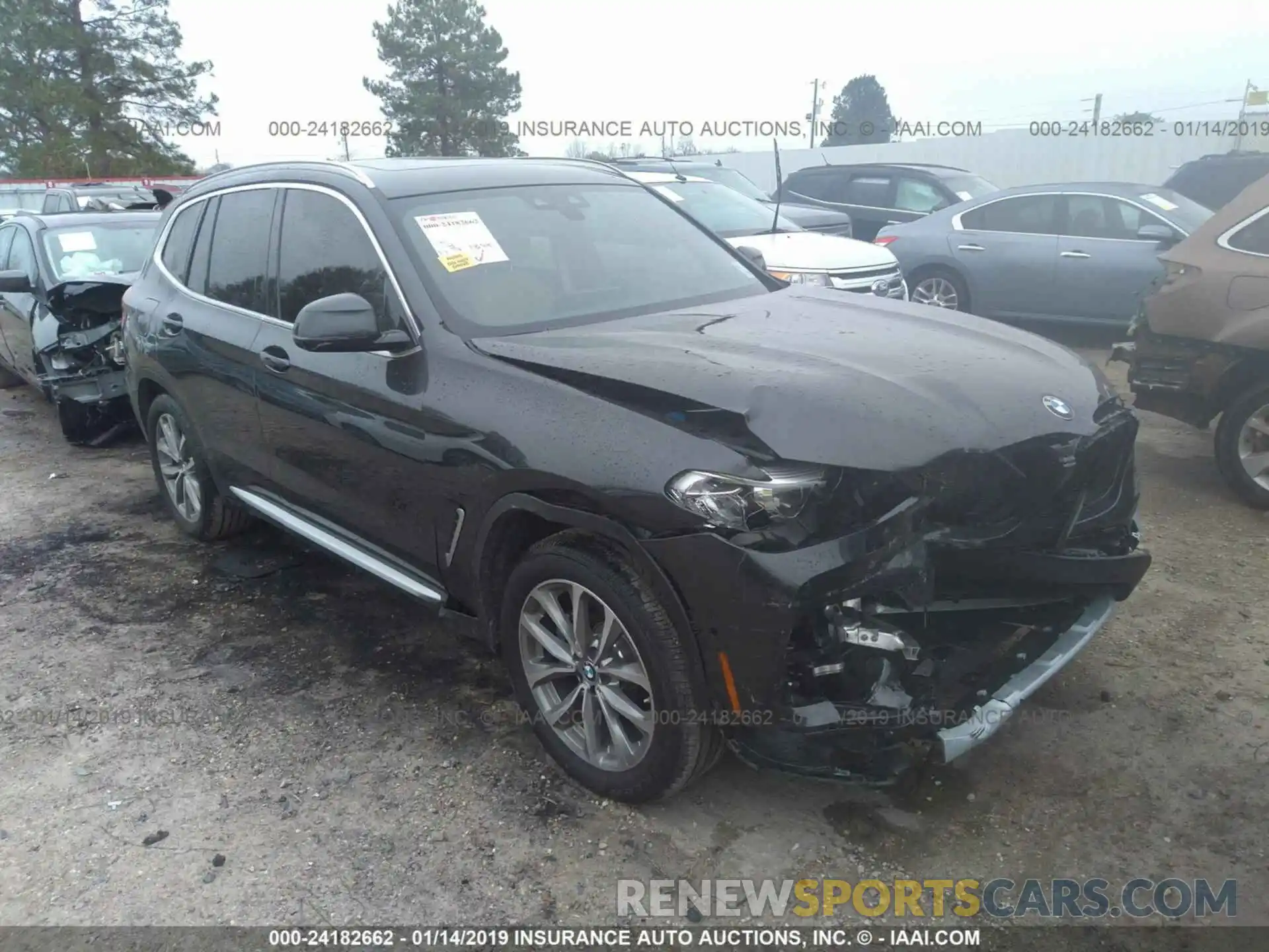 1 Photograph of a damaged car 5UXTR7C5XKLF32068 BMW X3 2019