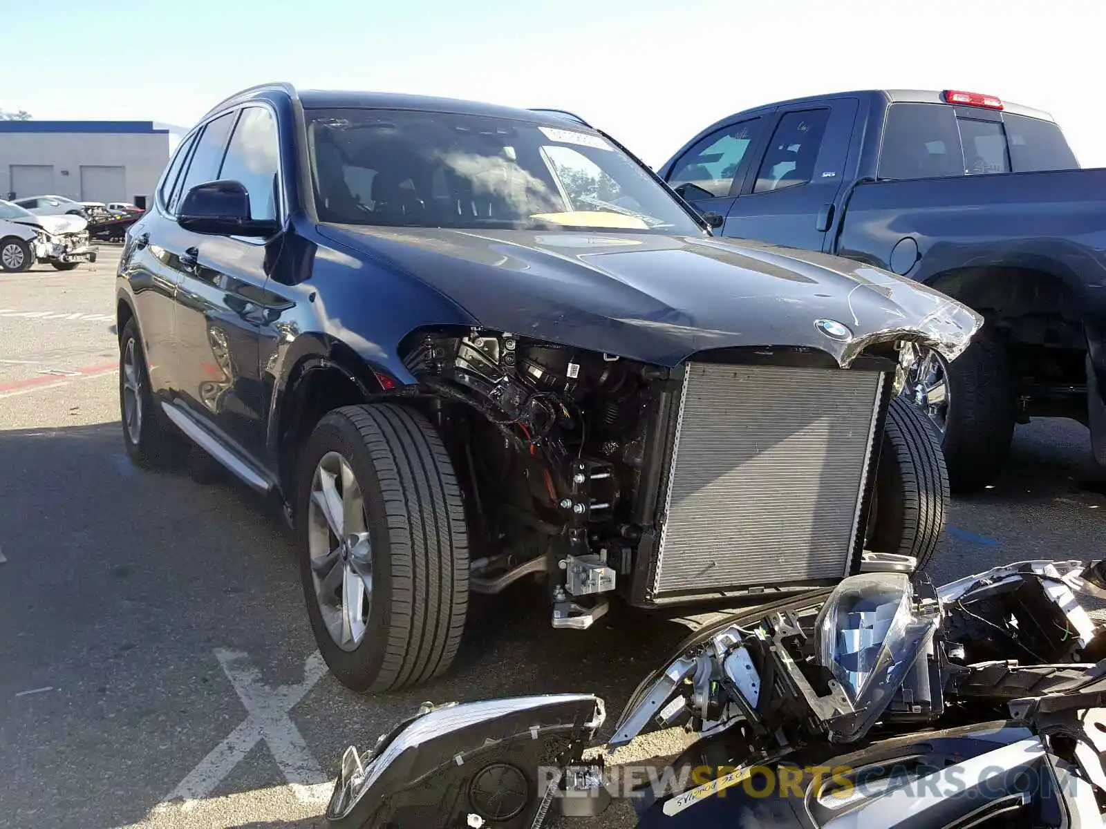 1 Photograph of a damaged car 5UXTR7C5XKLF32099 BMW X3 2019