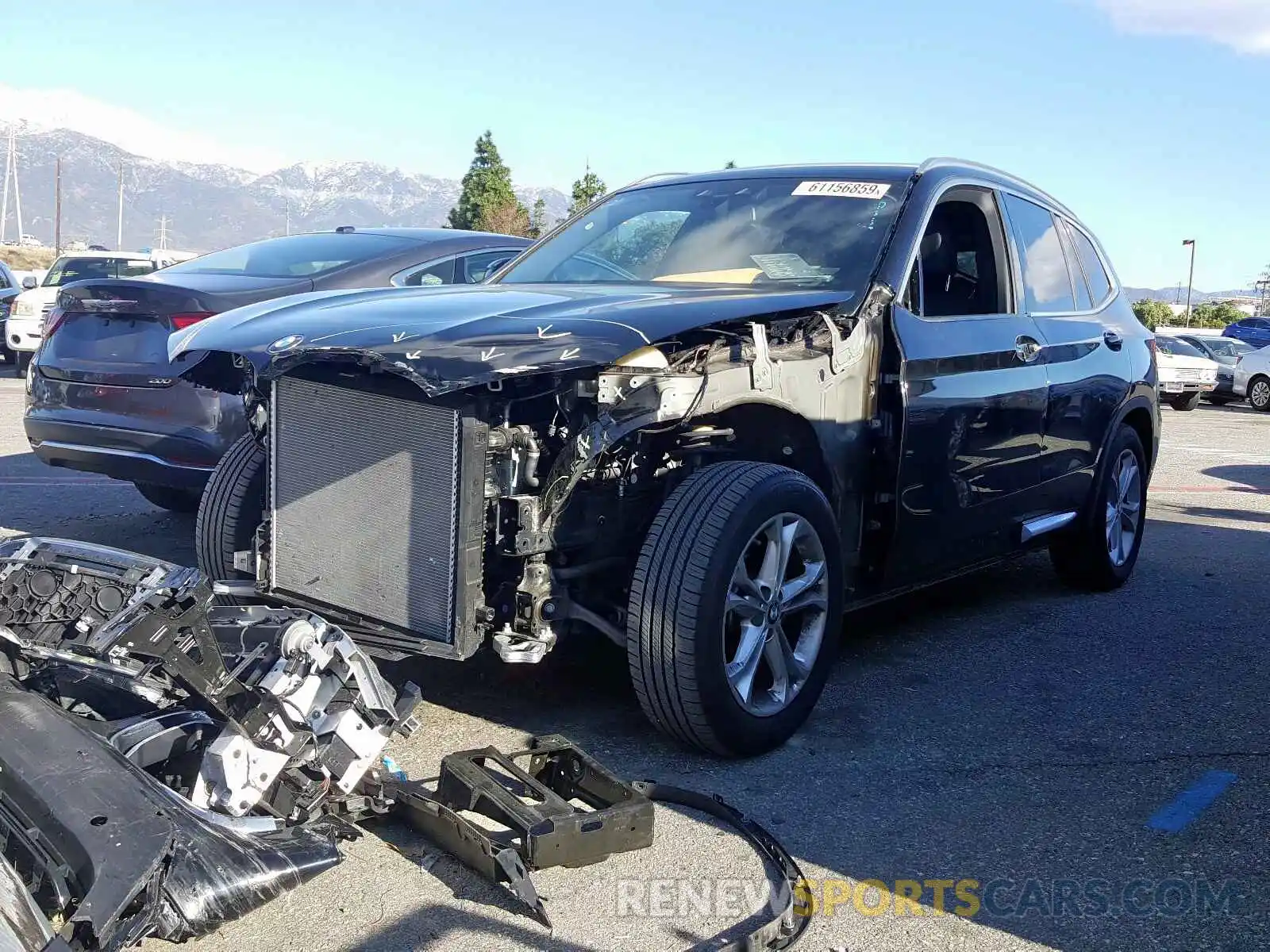 2 Photograph of a damaged car 5UXTR7C5XKLF32099 BMW X3 2019