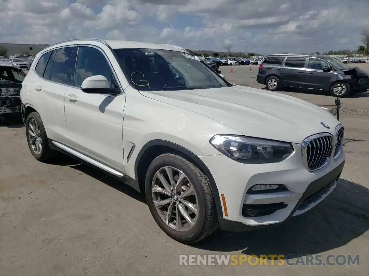 1 Photograph of a damaged car 5UXTR7C5XKLF32135 BMW X3 2019