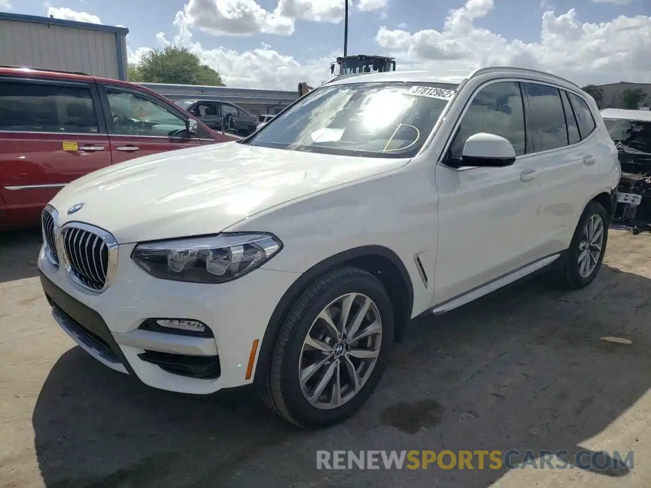 2 Photograph of a damaged car 5UXTR7C5XKLF32135 BMW X3 2019