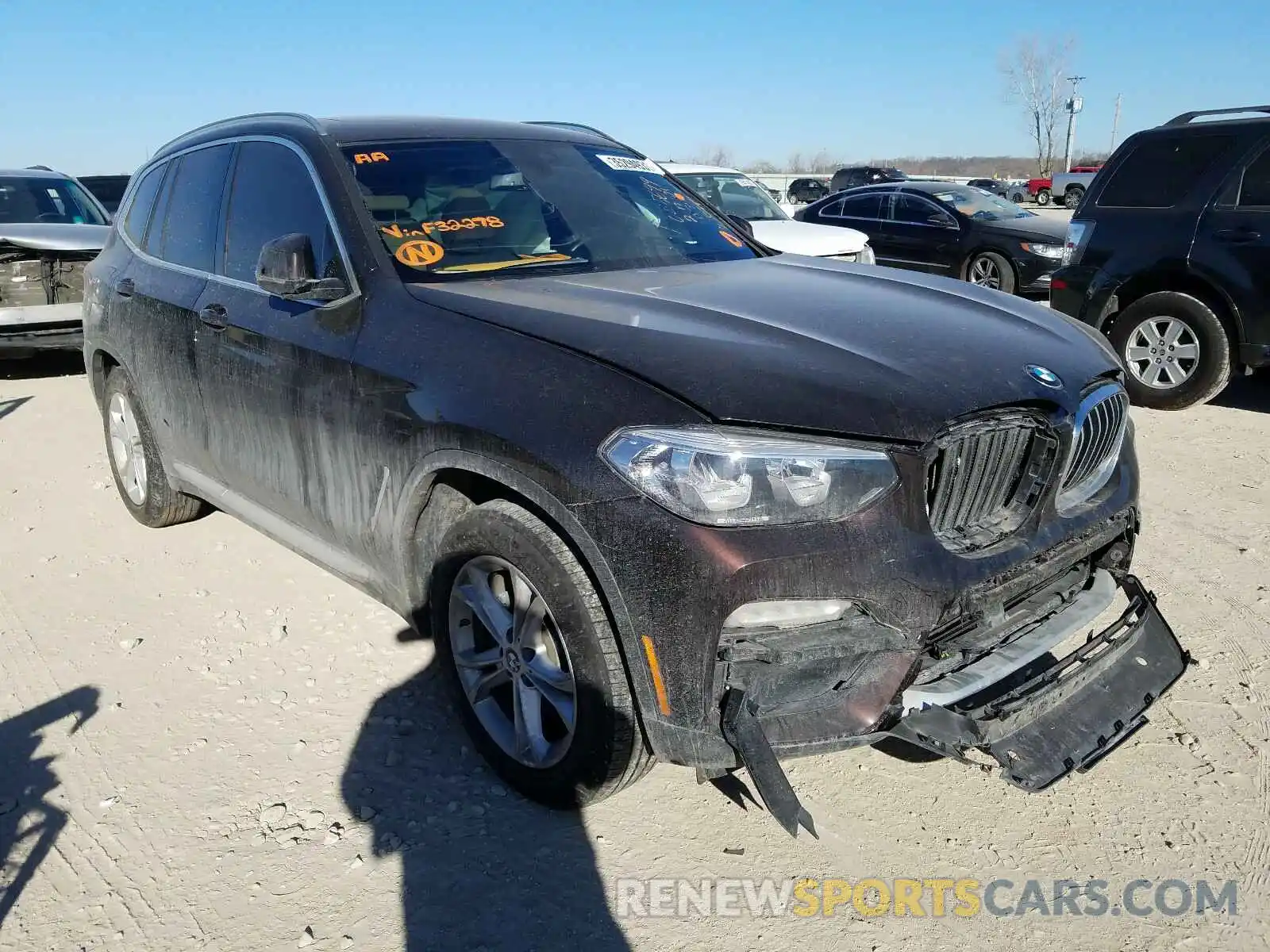 1 Photograph of a damaged car 5UXTR7C5XKLF32278 BMW X3 2019