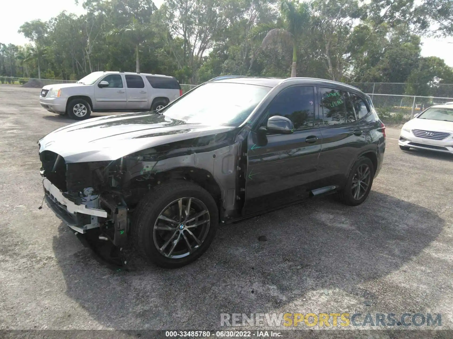 2 Photograph of a damaged car 5UXTR7C5XKLF33043 BMW X3 2019