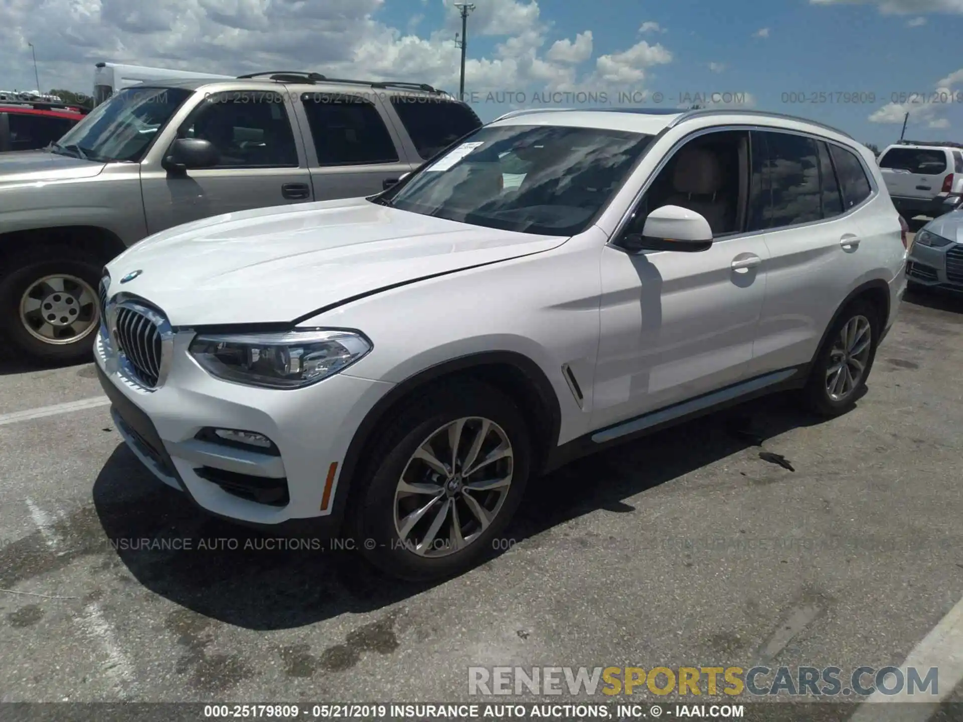 2 Photograph of a damaged car 5UXTR7C5XKLF33270 BMW X3 2019