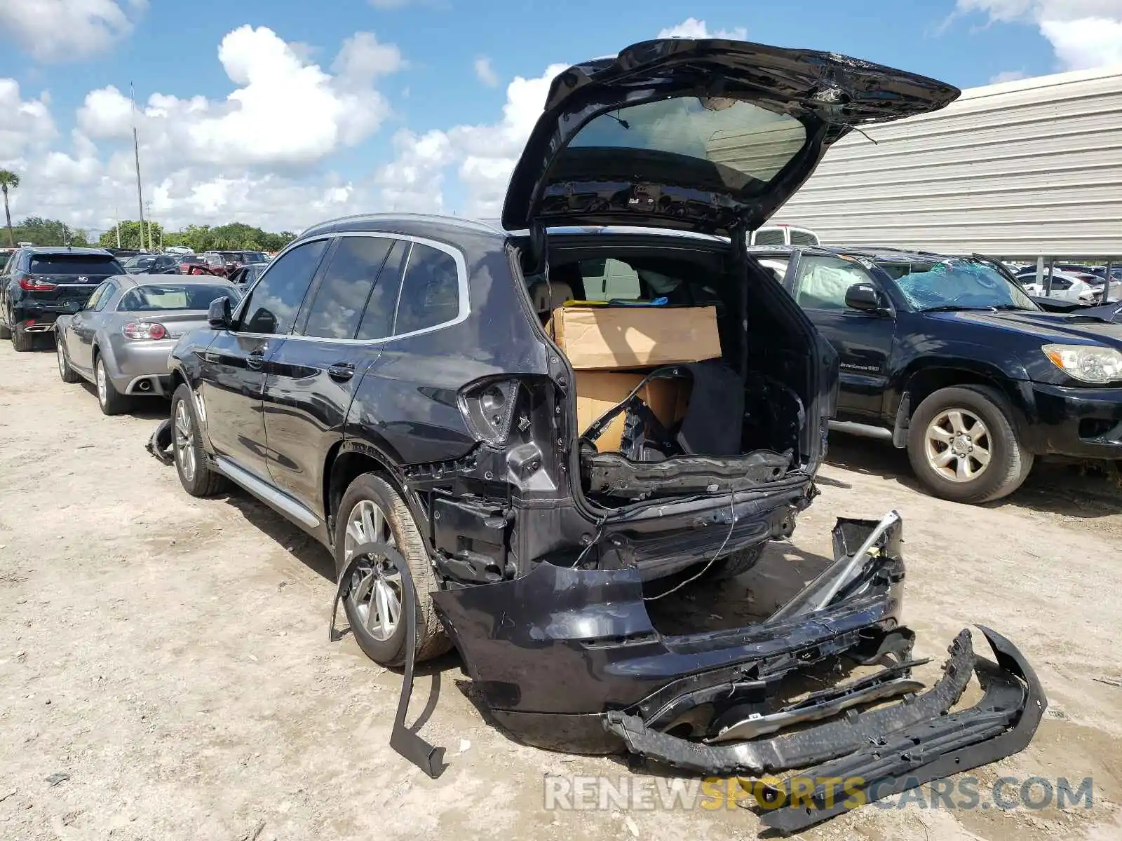 3 Photograph of a damaged car 5UXTR7C5XKLF33978 BMW X3 2019