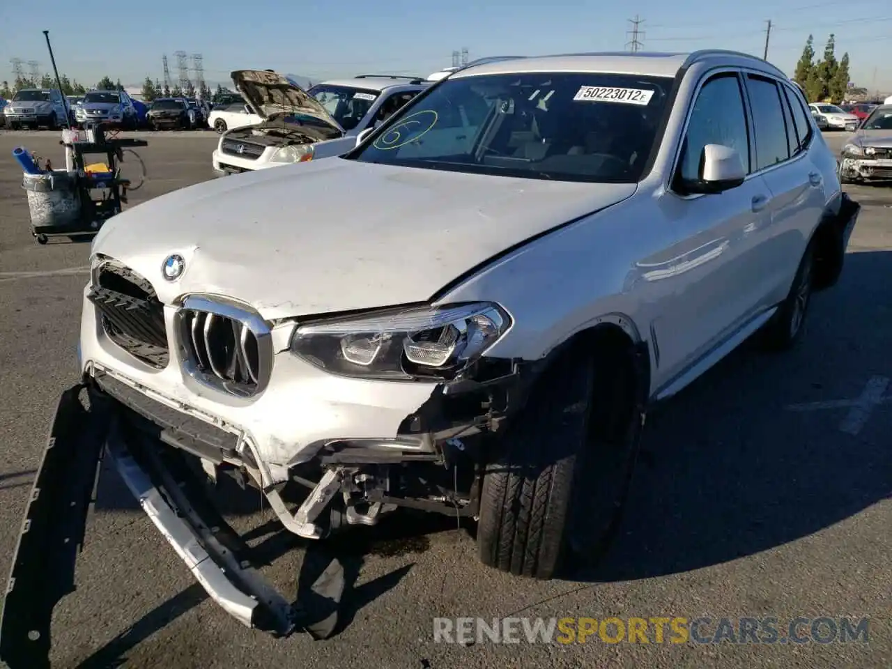 2 Photograph of a damaged car 5UXTR7C5XKLF34144 BMW X3 2019