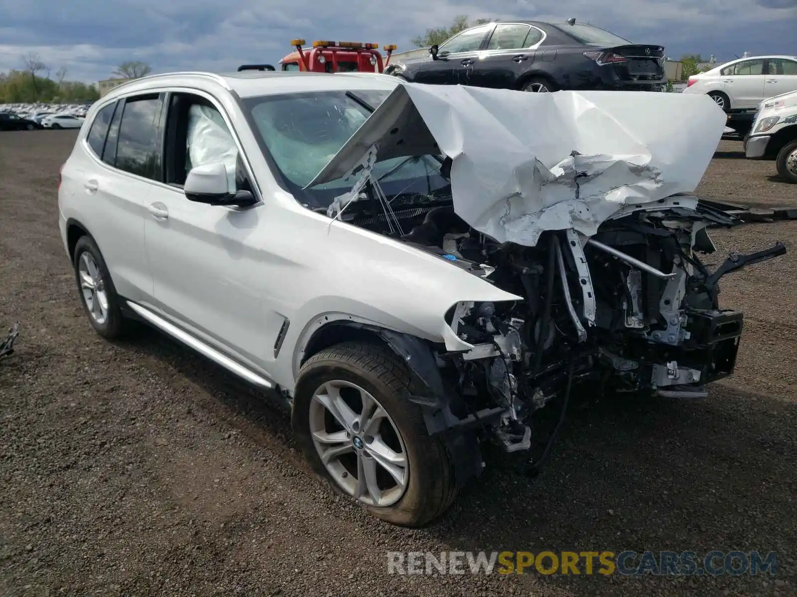 1 Photograph of a damaged car 5UXTR7C5XKLF34337 BMW X3 2019